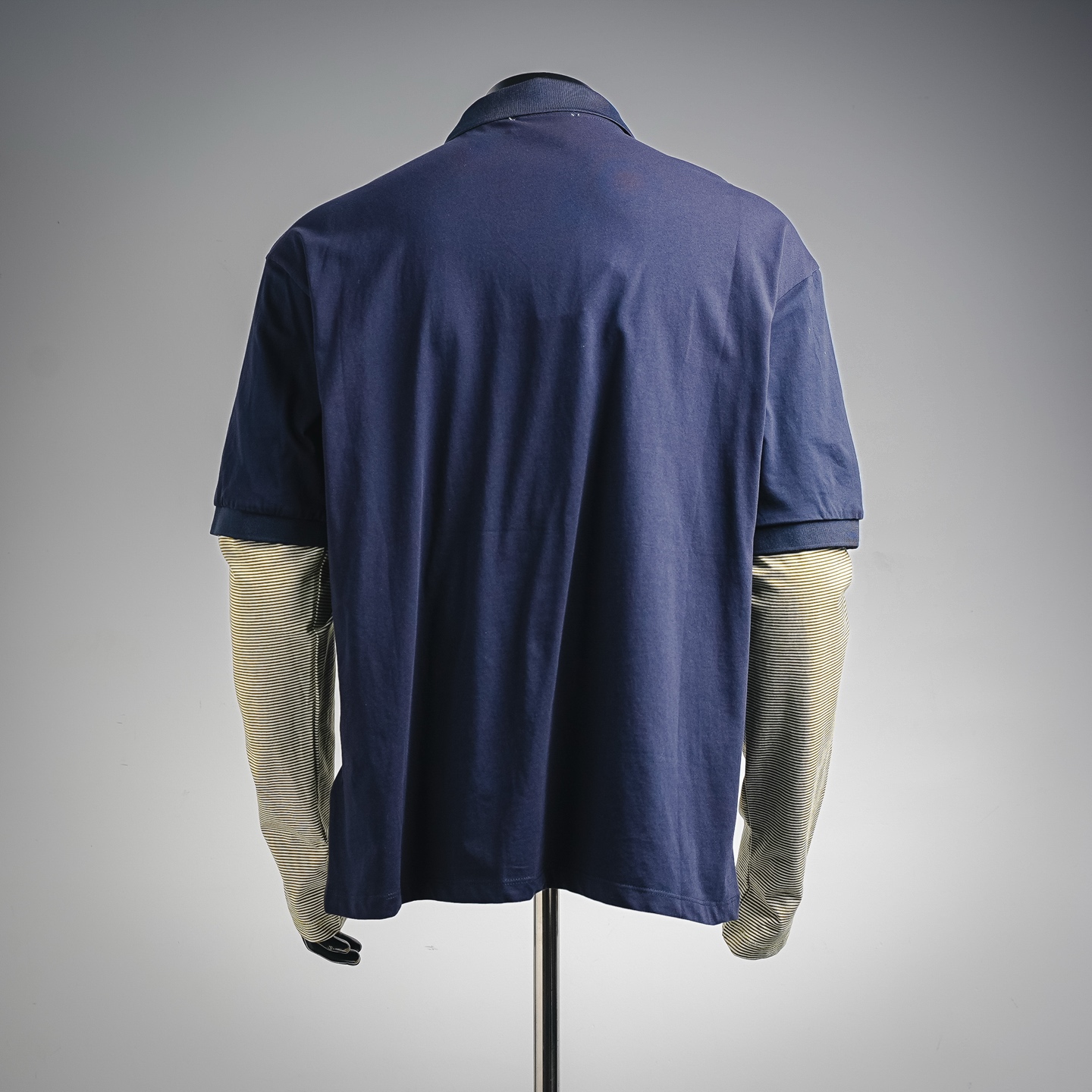 Miu two-layer polo sweatshirt