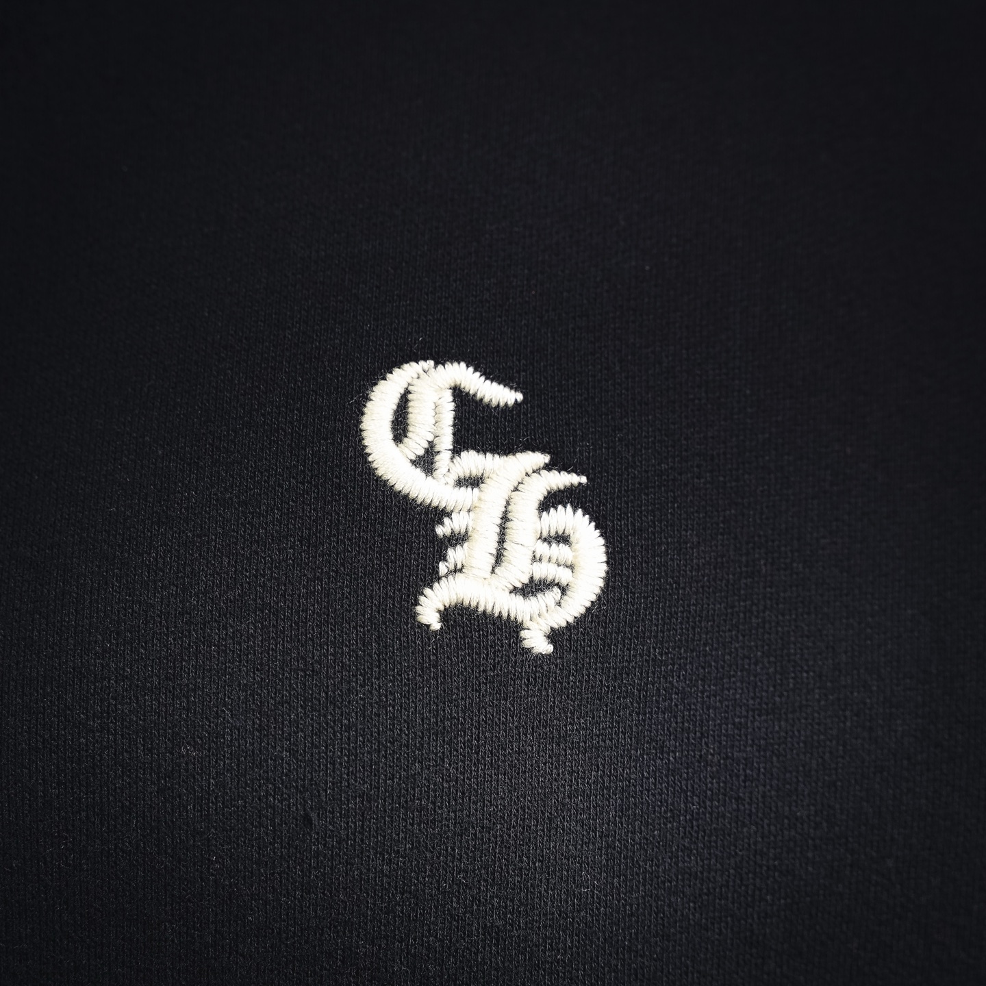 Chrome zip-up embroidered sweatshirt