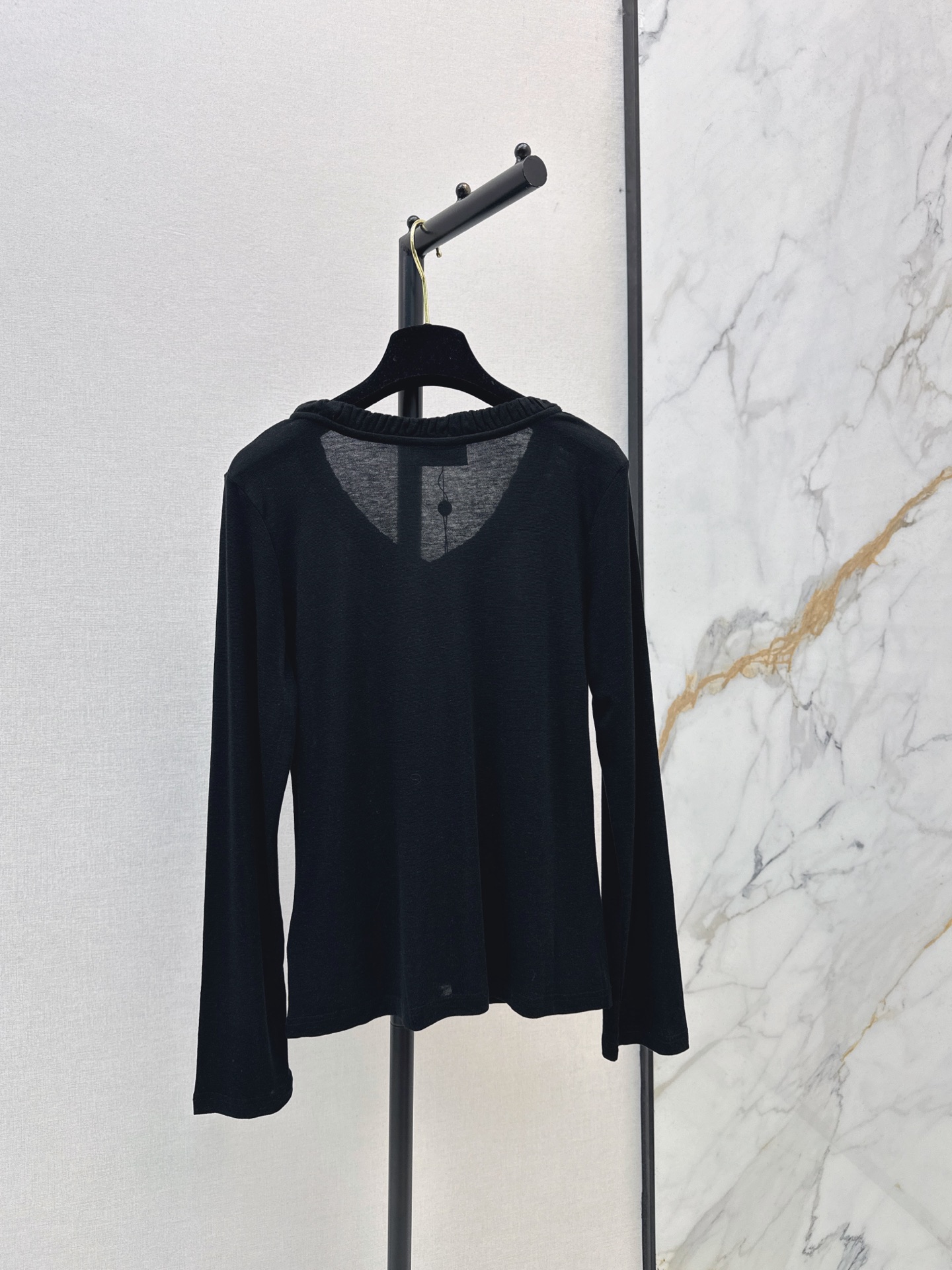 Chan 26fw ruffle basic tee