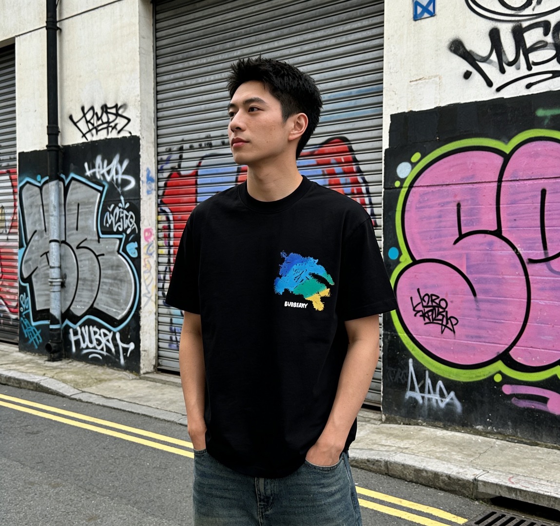 Burb print t-shirt