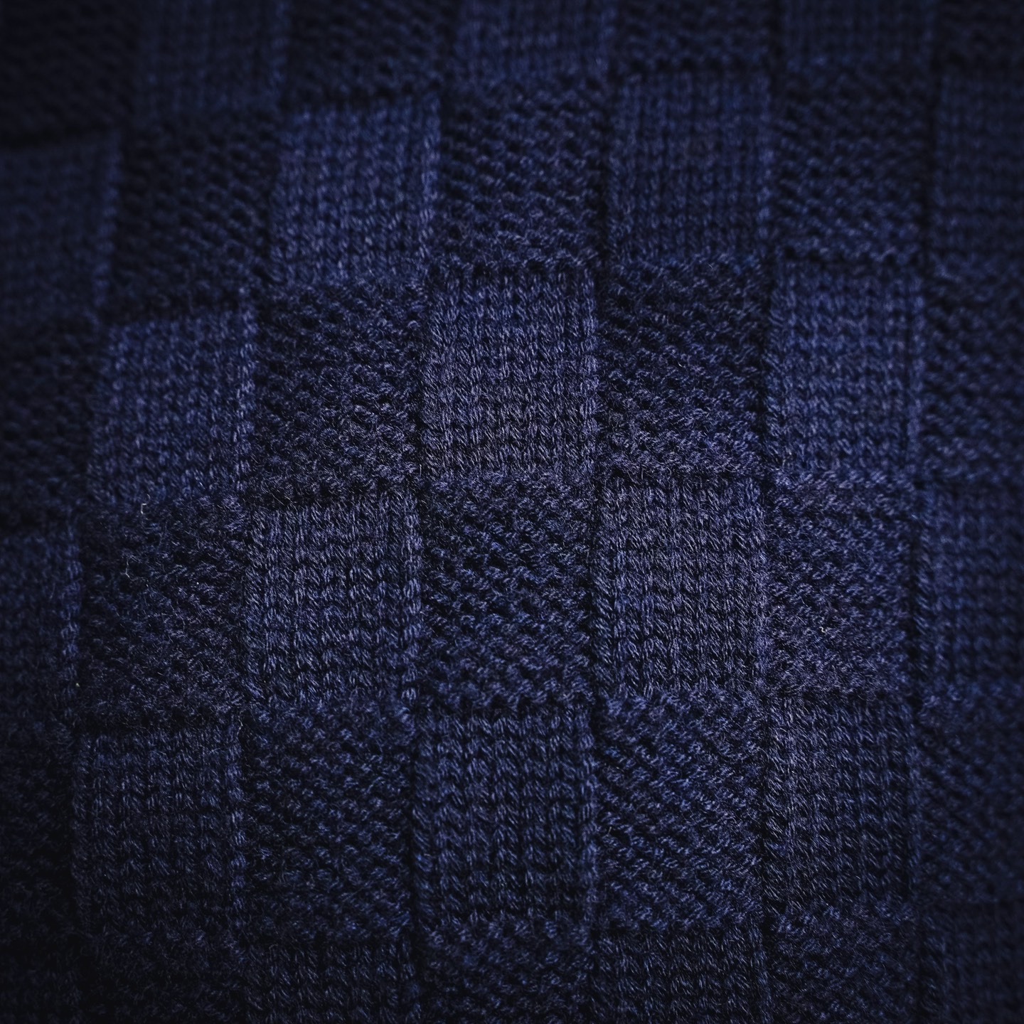 Louis checkerboard half-zip sweate