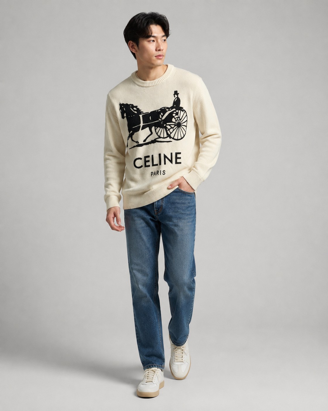 Cel knit sweater