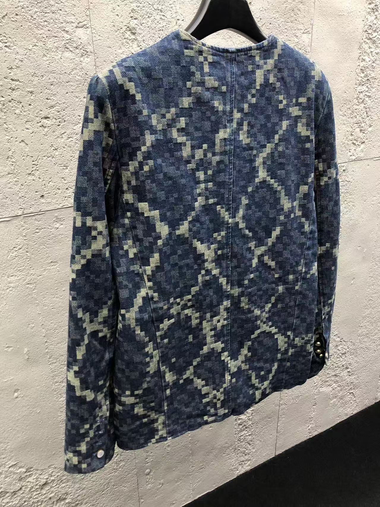 Louis snake jacquard denim jacket