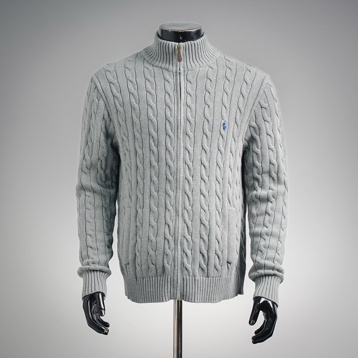 Ralph knit sweater zip-up coat