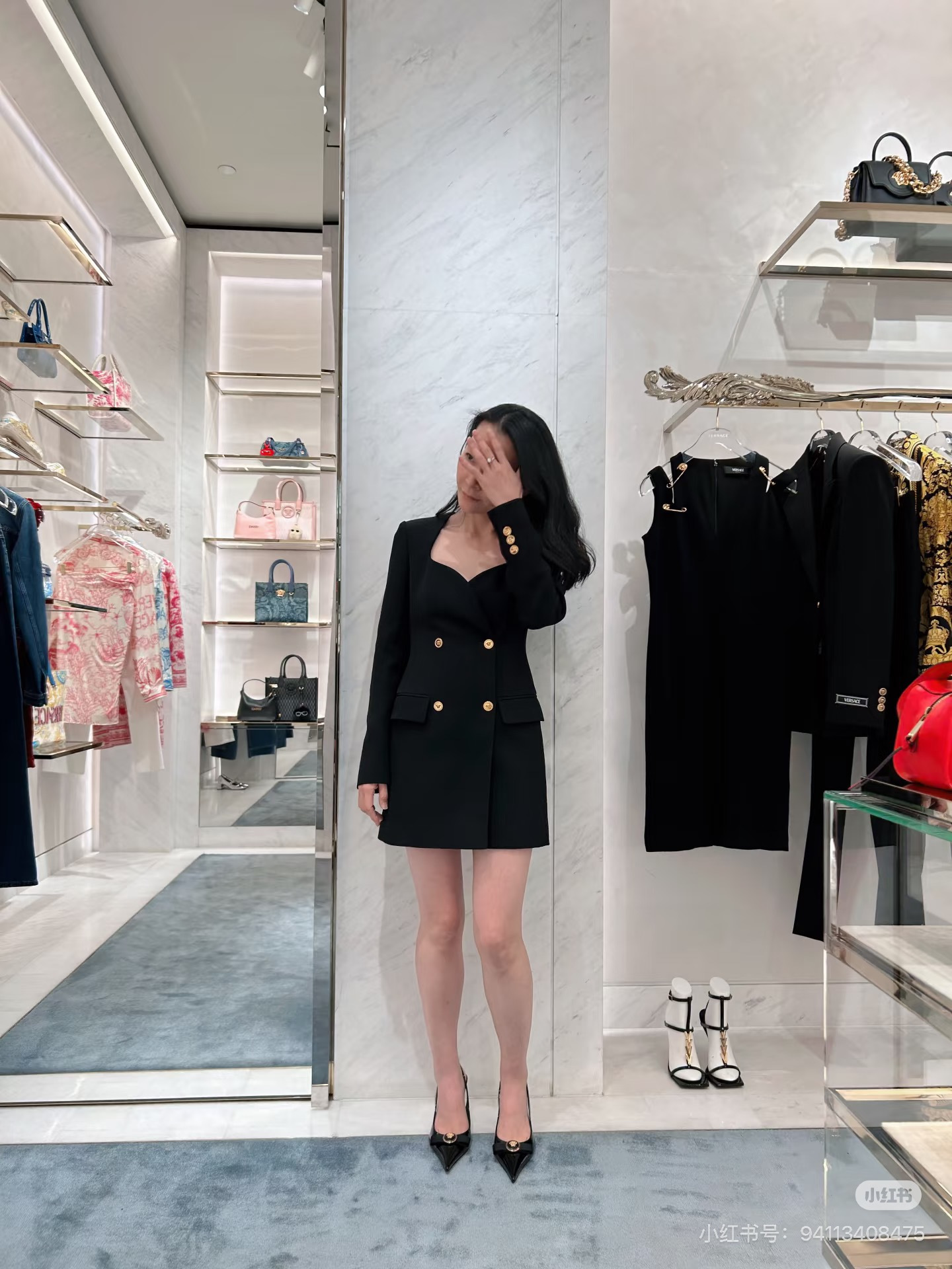 Ver 26ss button dress