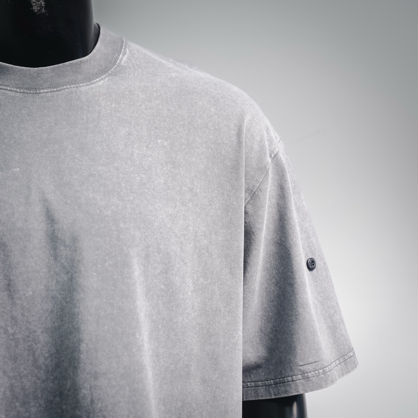 Stone washed distressed t-shirt