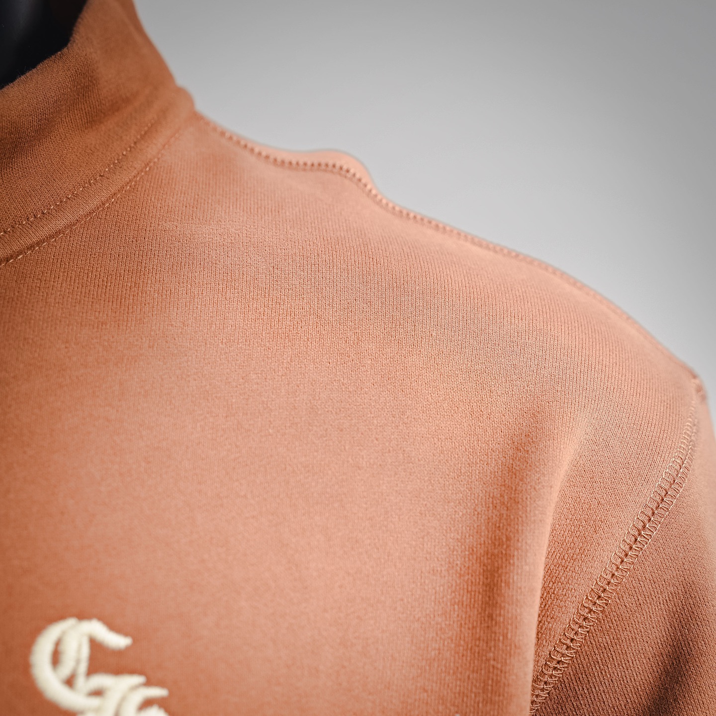 Chrome zip-up embroidered sweatshirt