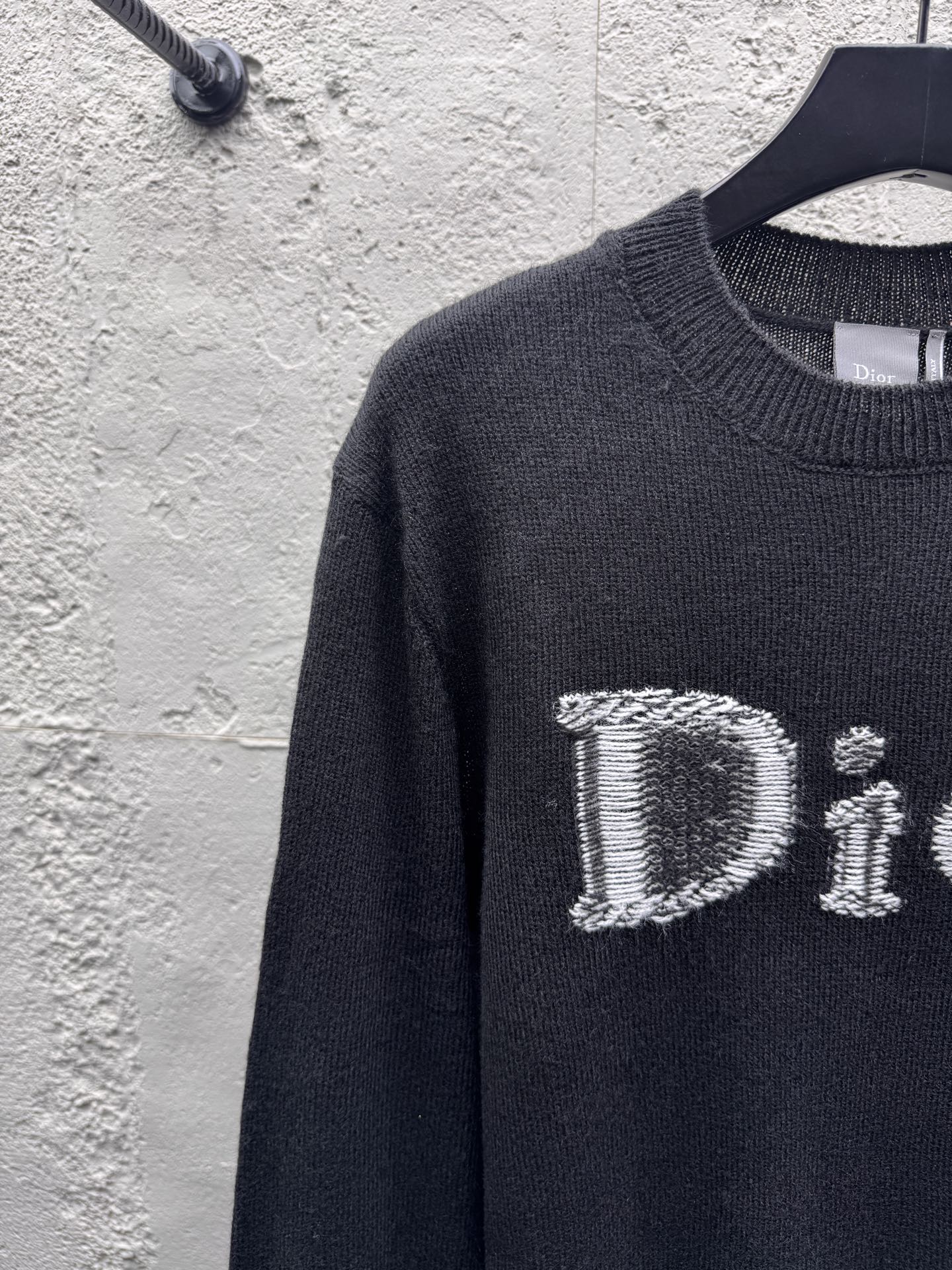 CD knit jacquard sweater