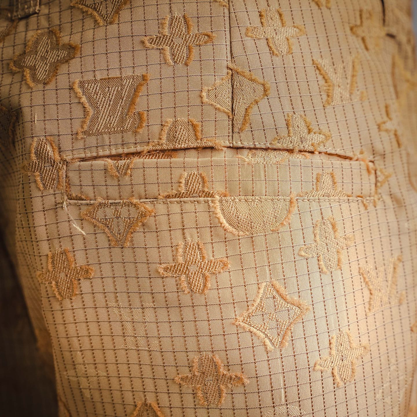 Louis all-over jacquard pants