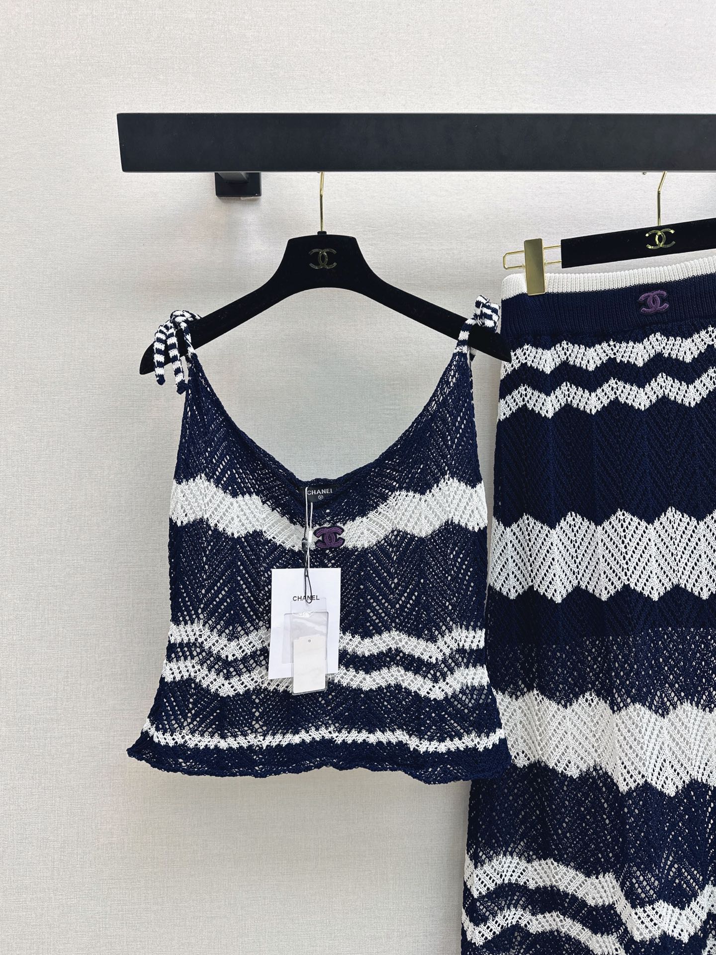 Chan 26ss camisole skirt set