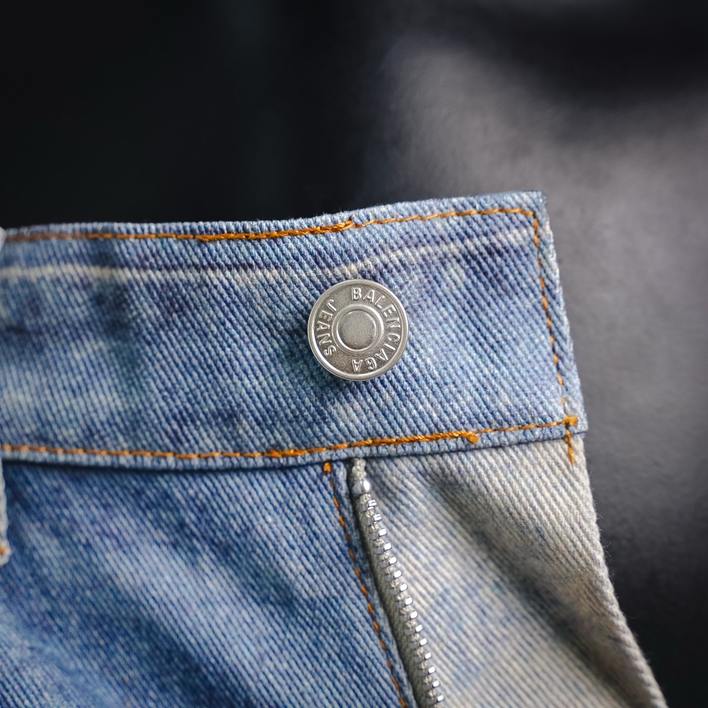 Balen bleached straight jeans
