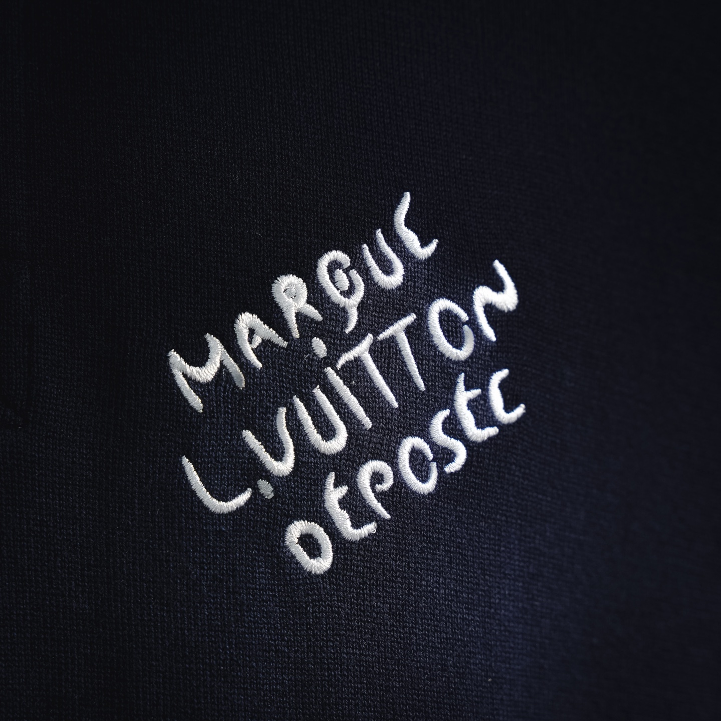 Louis letter embroidered Polo