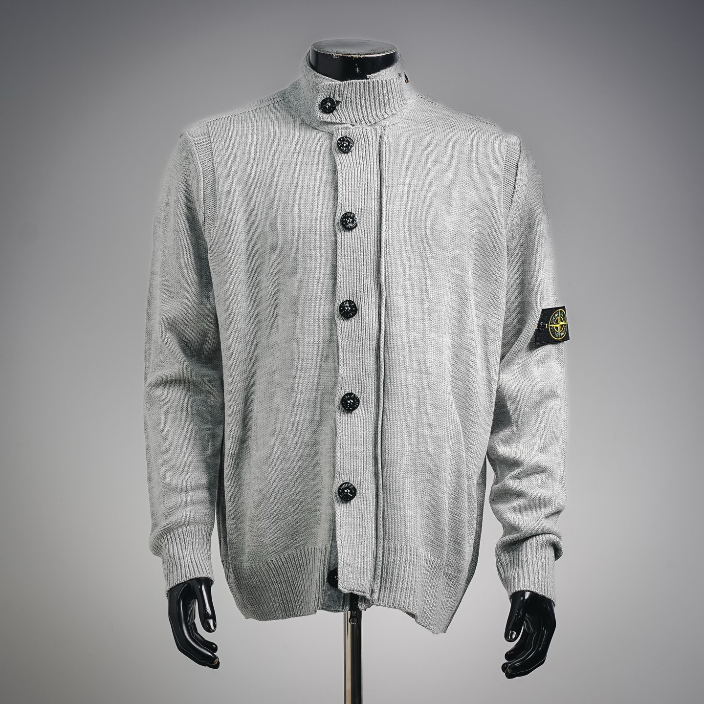 Stone cozy utility cardigan