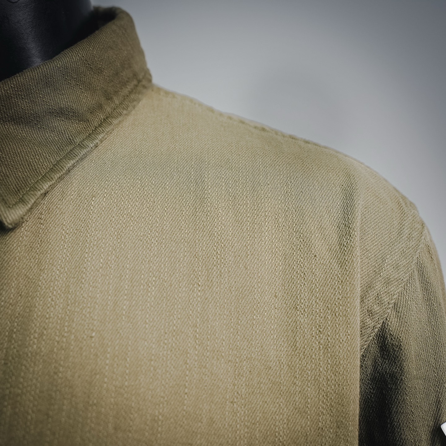 Stone washed utility jacket