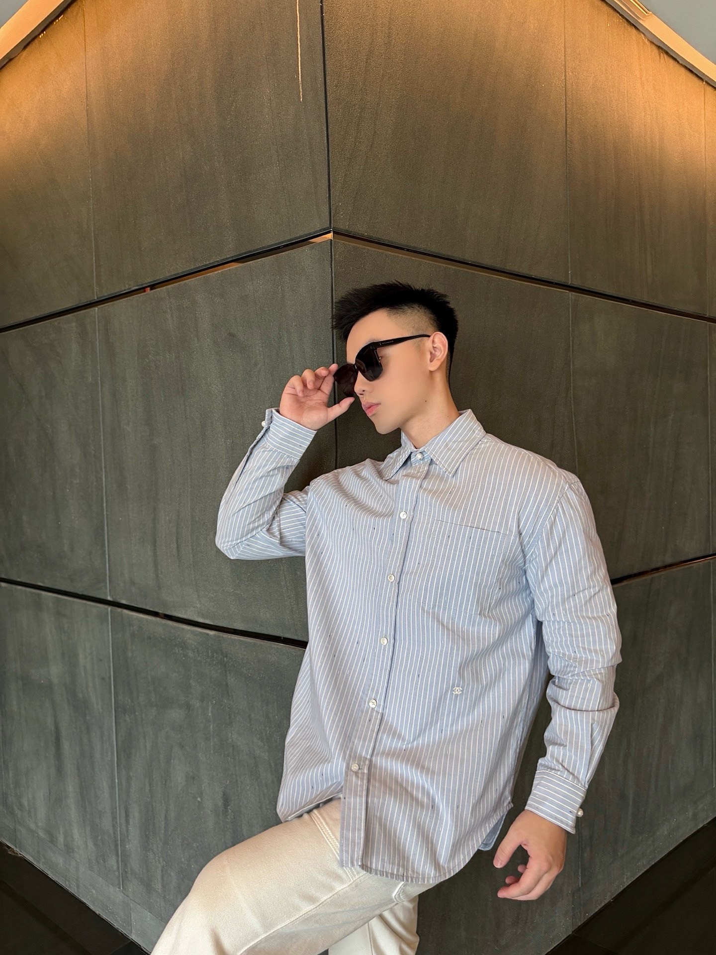 Chan striped shirts