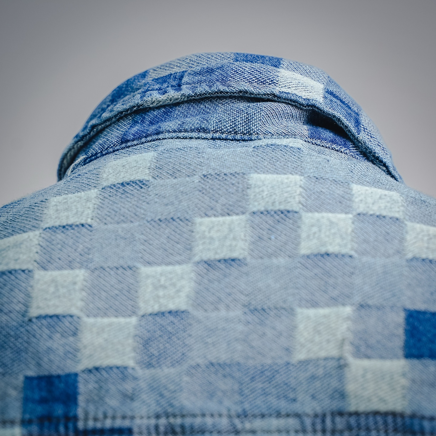 Louis checkerboard denim jacket