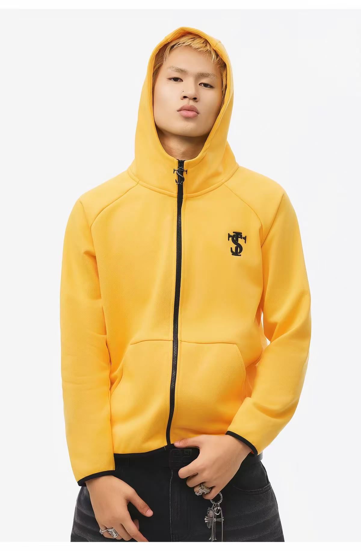 Stk casual zip-up coat