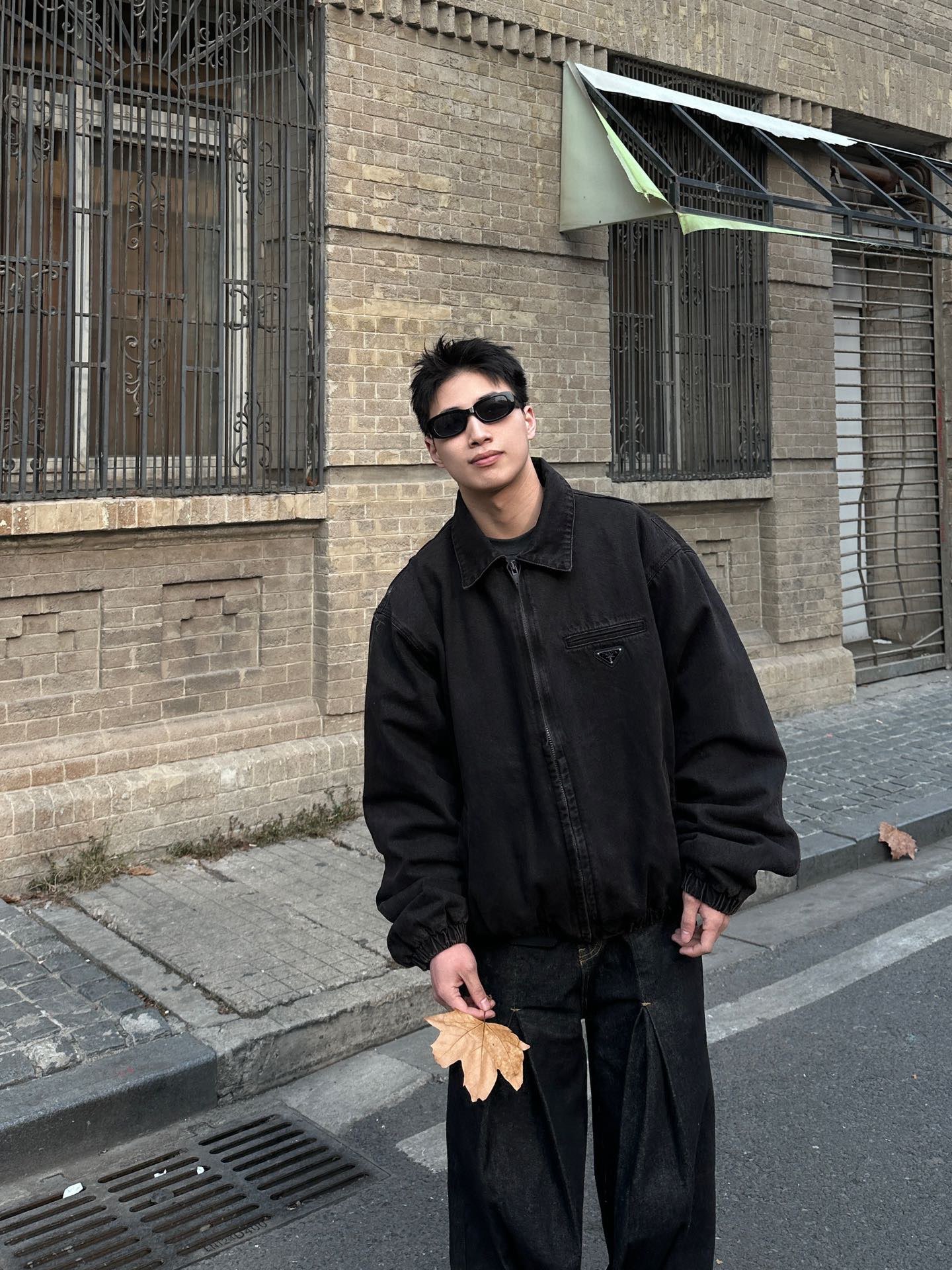 Pra washed canvas jacket