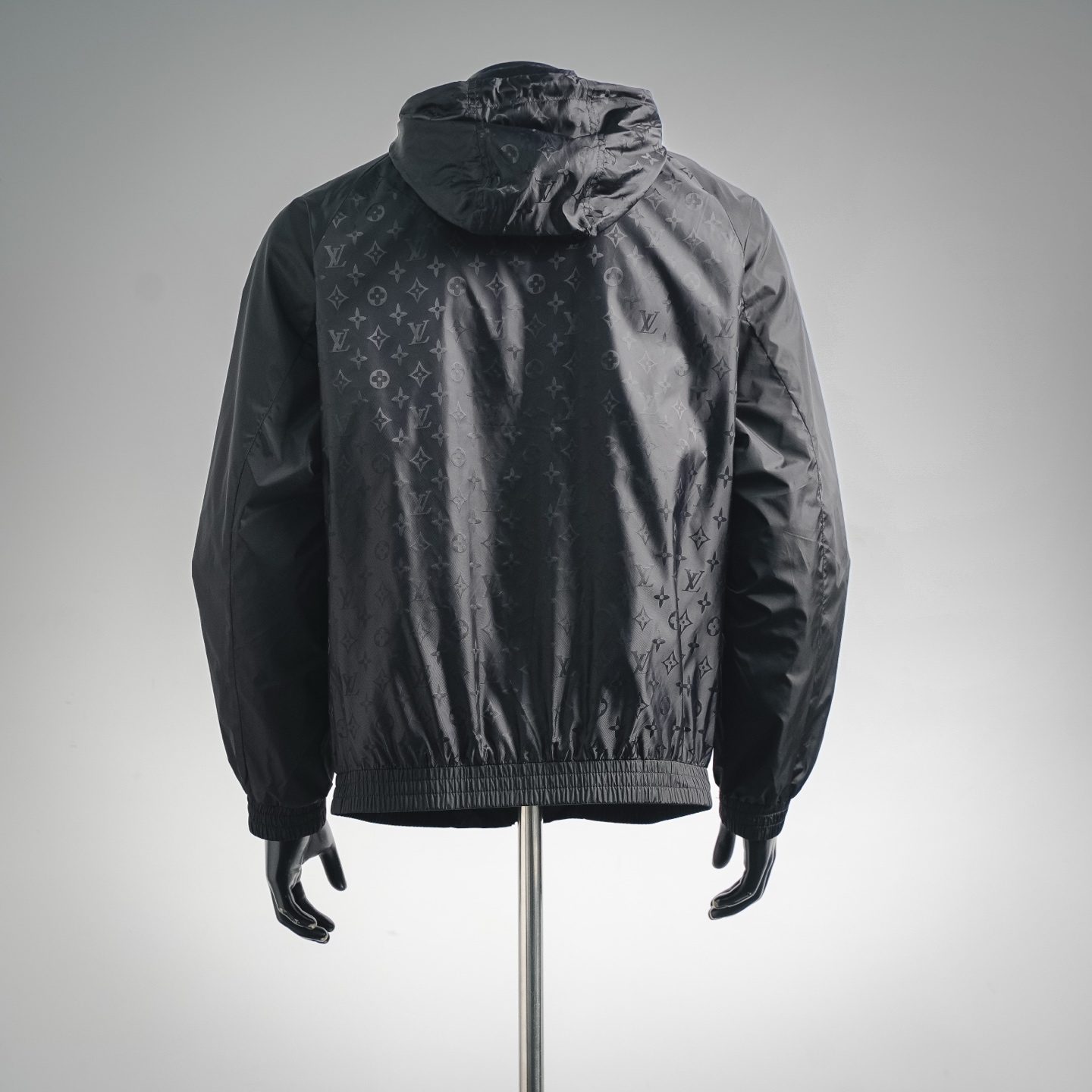 Louis splicing hooded jacket