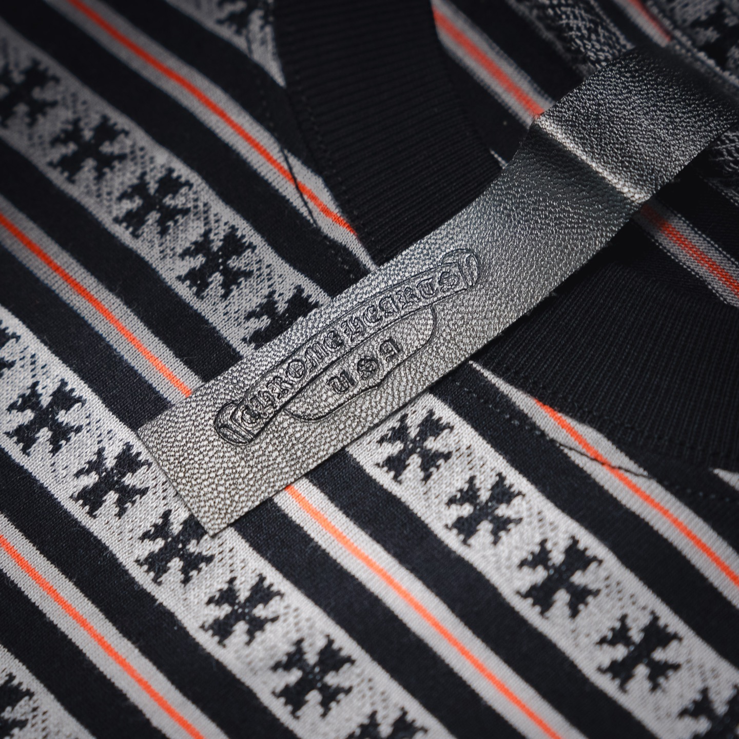 Chrome striped t-shirt