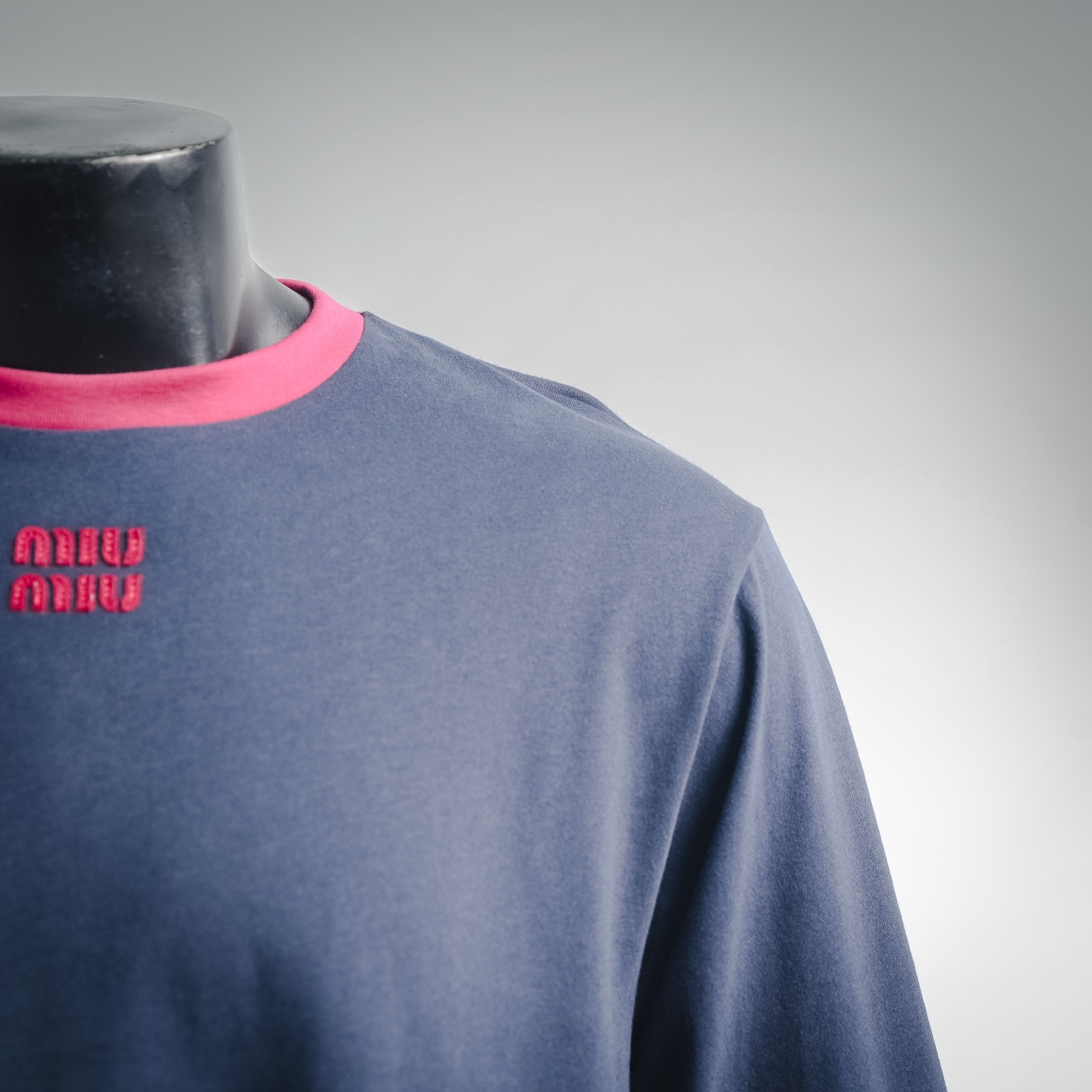 Miu splicing sweatshirt
