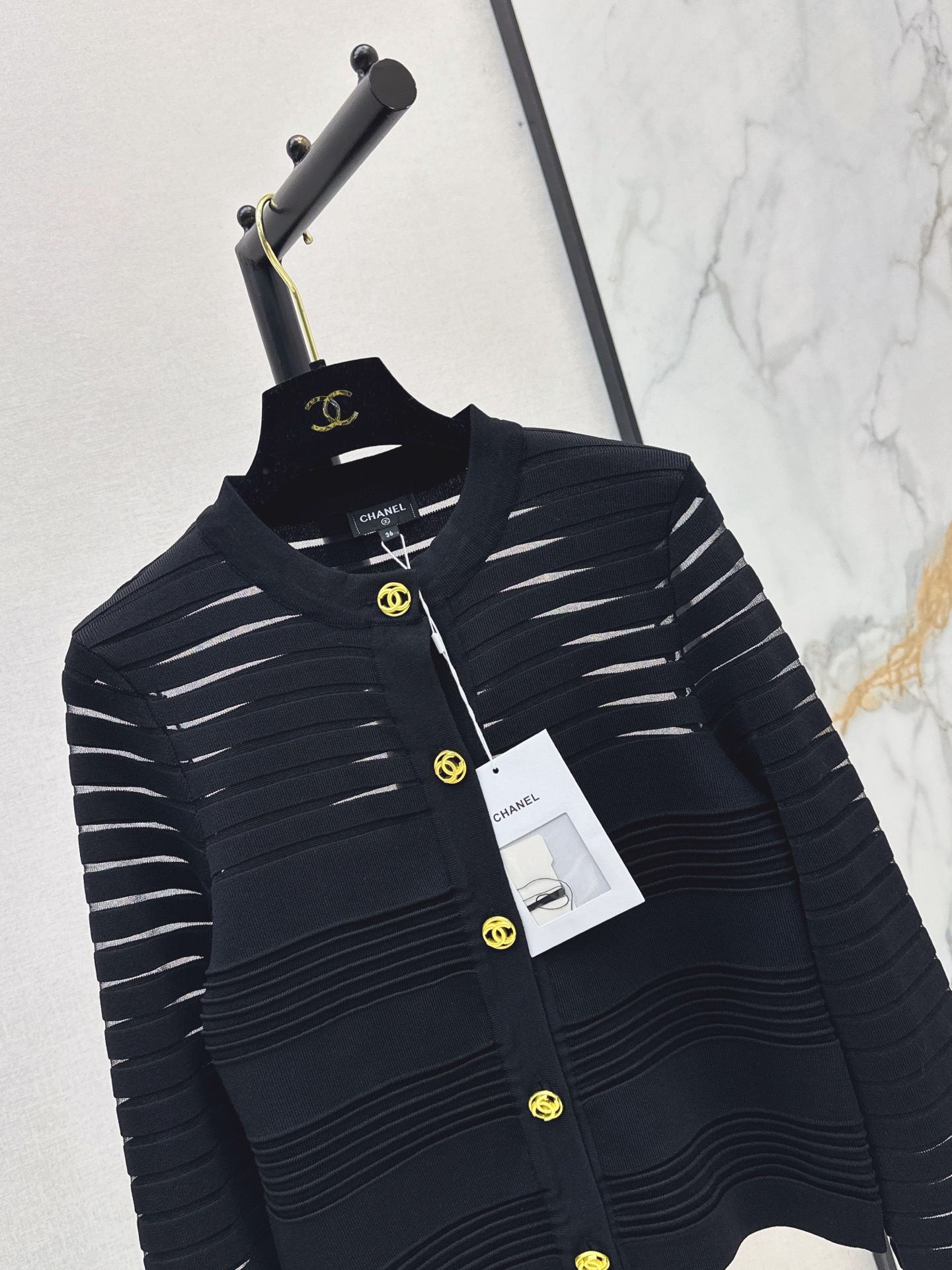 Chan 26fw jacquard crdigan