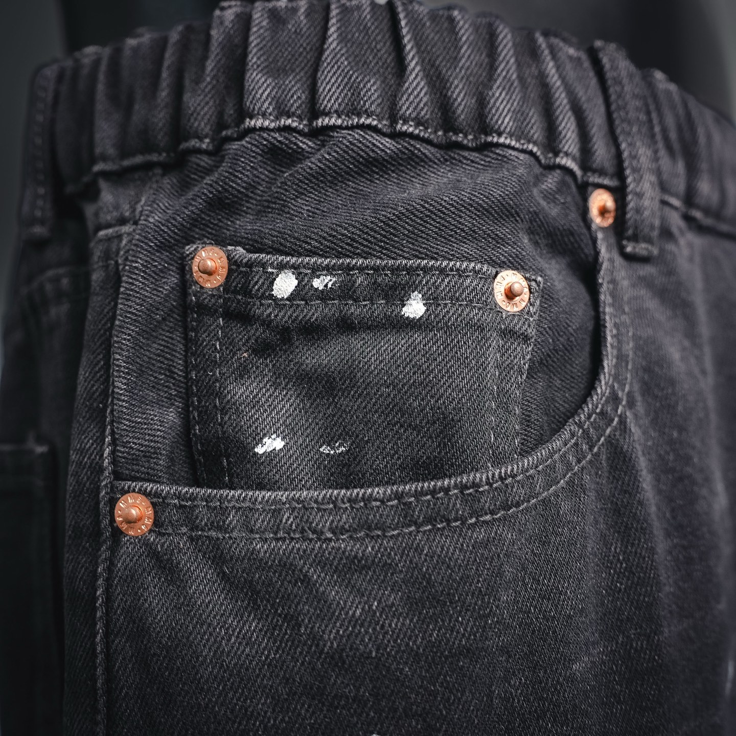Maison paint splatter jeans