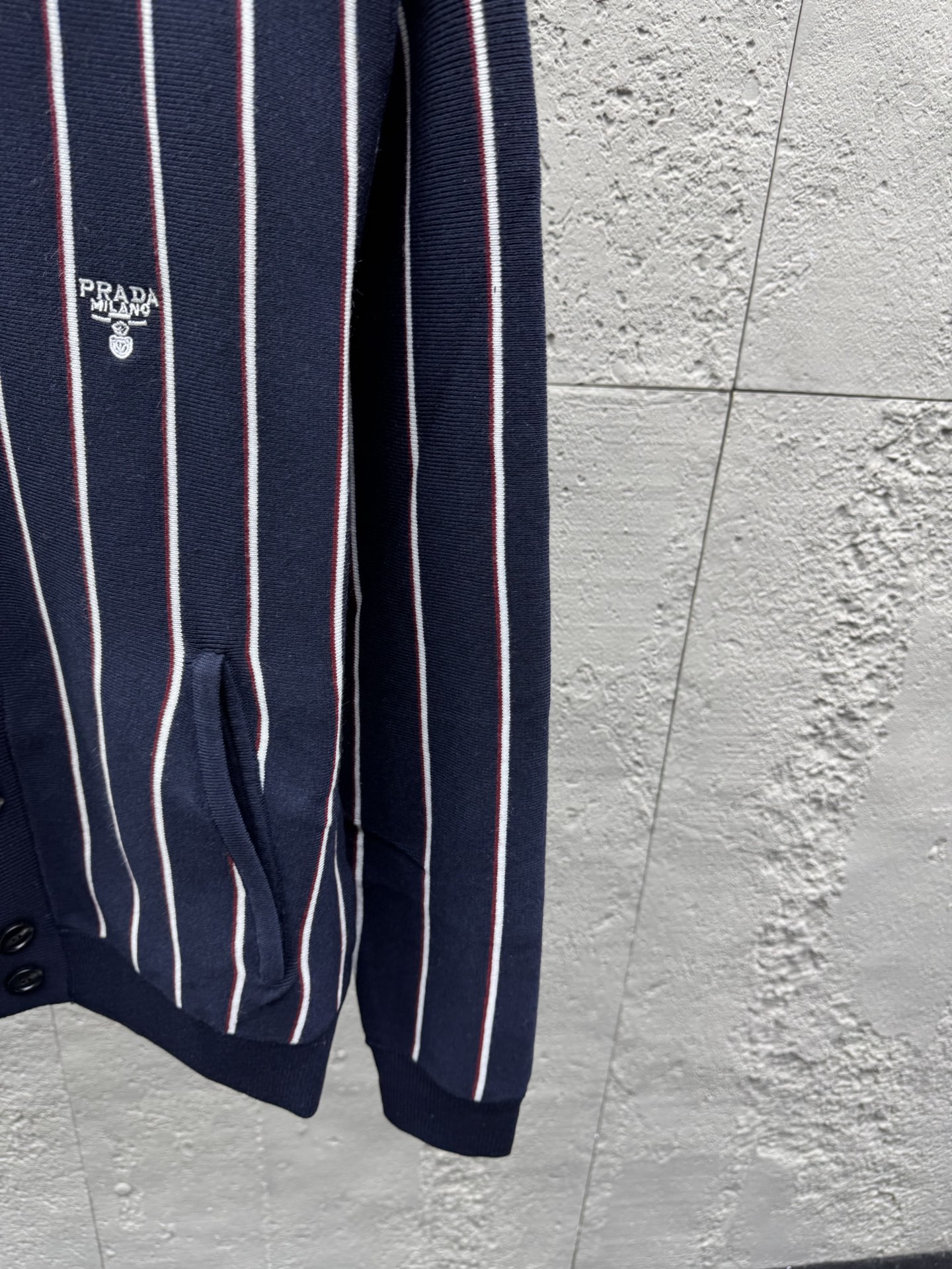 Pra striped classic cardigan