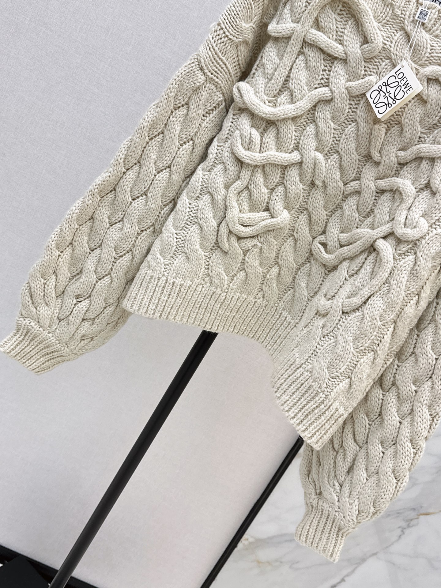 Loe 26ss woven sweater