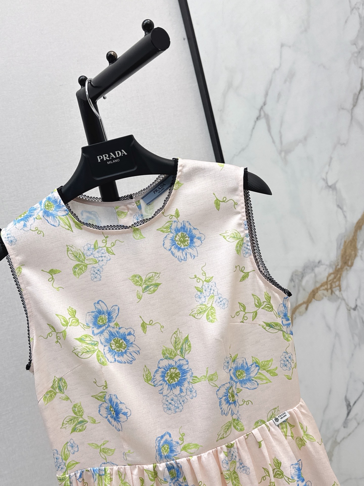 Pra 26ss sleeveless print dress
