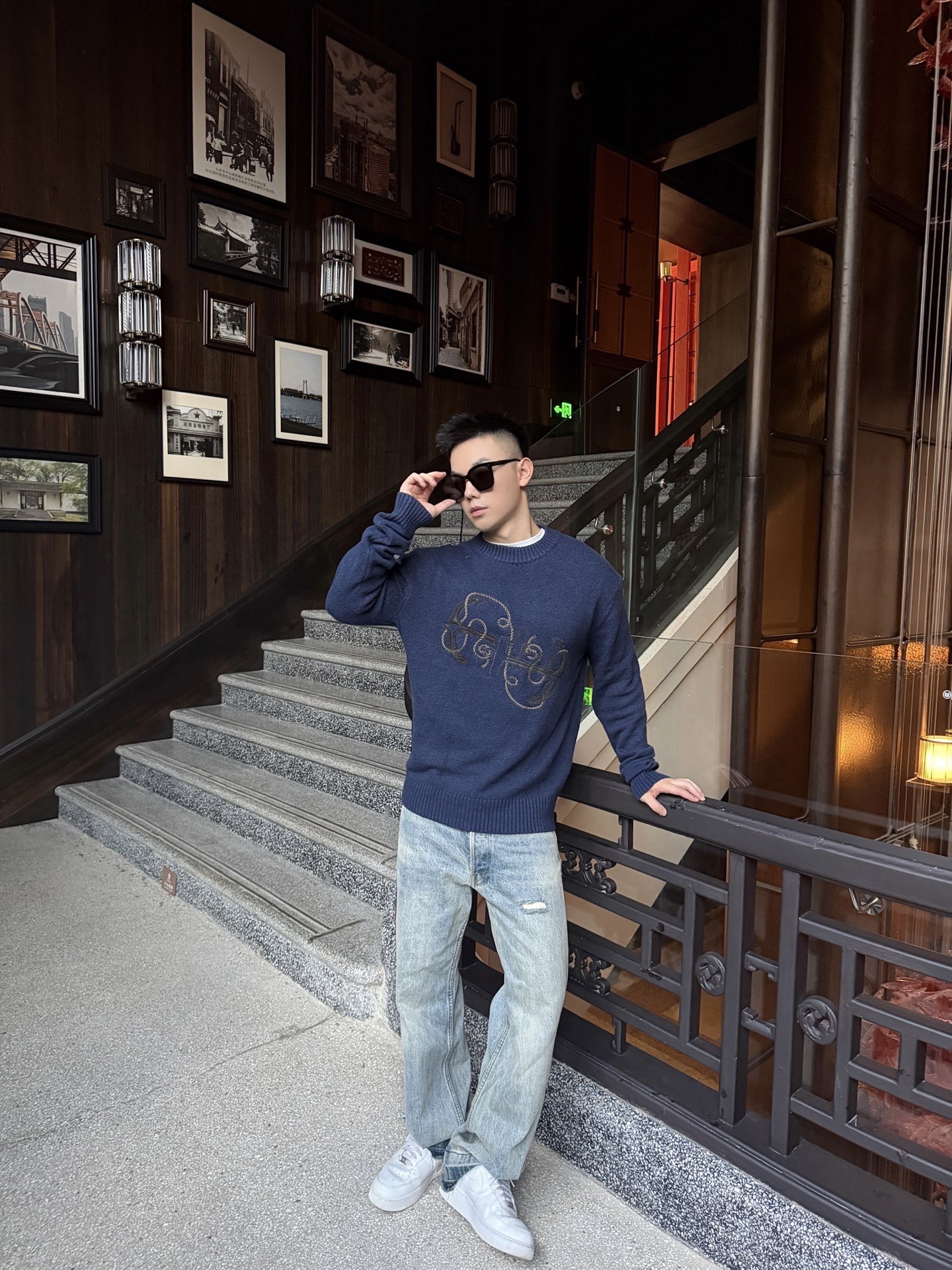 Herm embroidered sweater