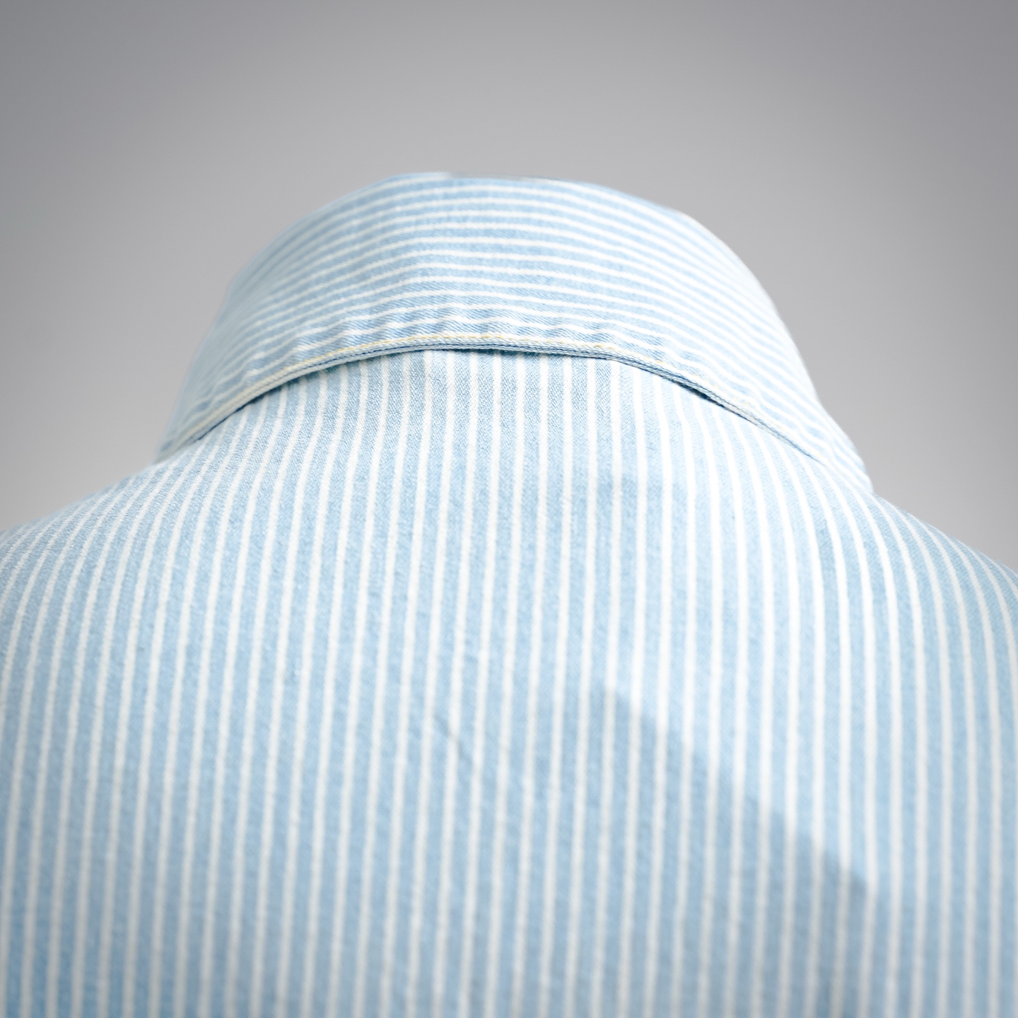 Miu vertical stripe denim zip jacket
