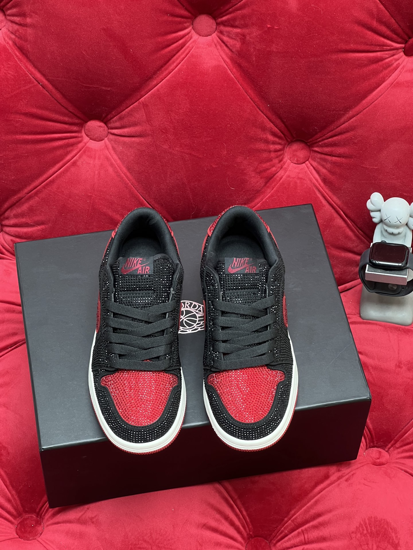 Air rhinestone sneakers