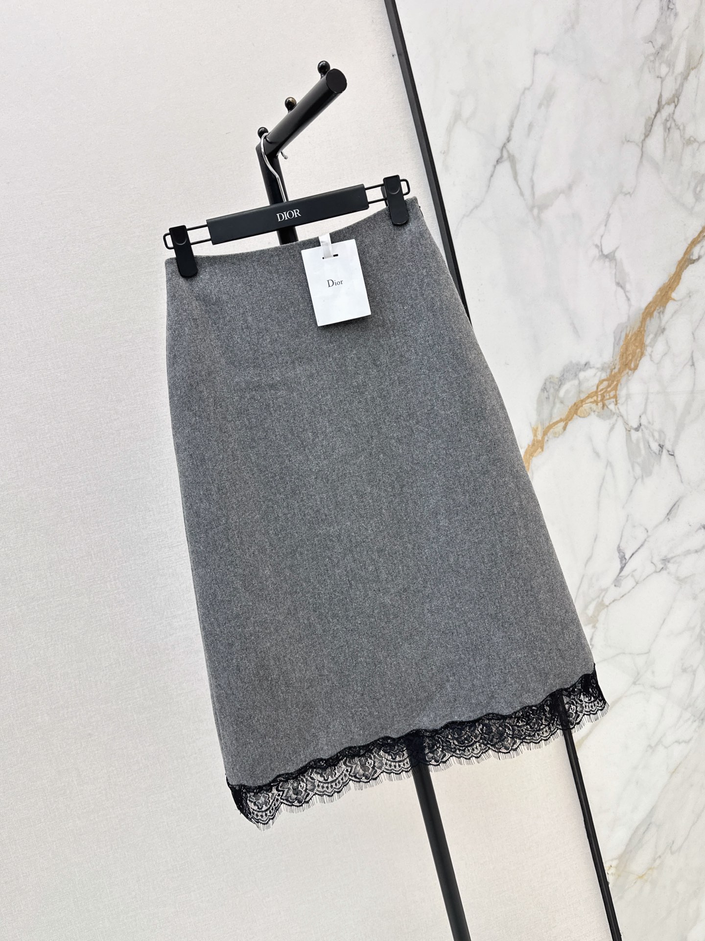 CD 26fw contract lace A-line skirt