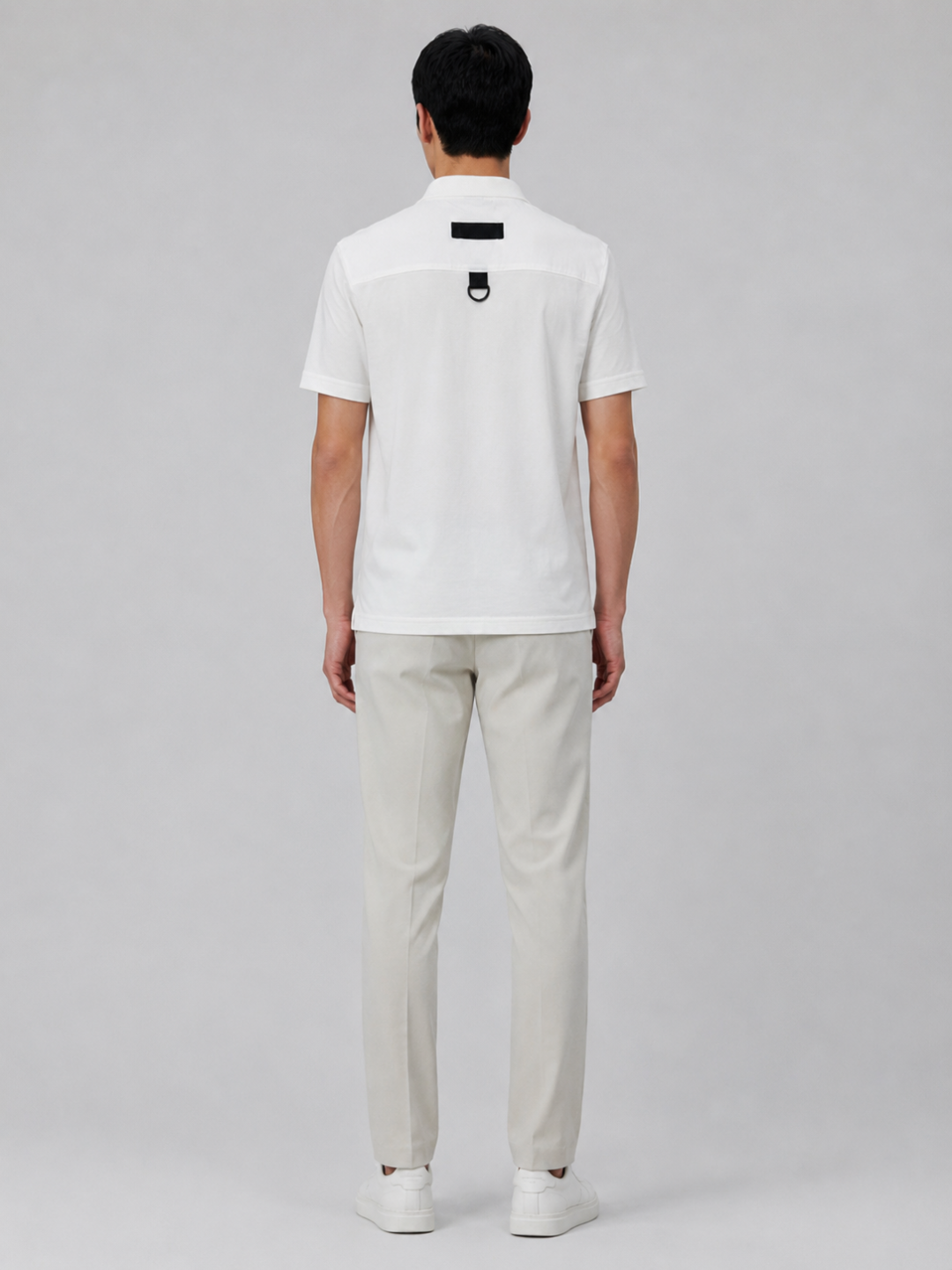Moose zip-up pocket Polo