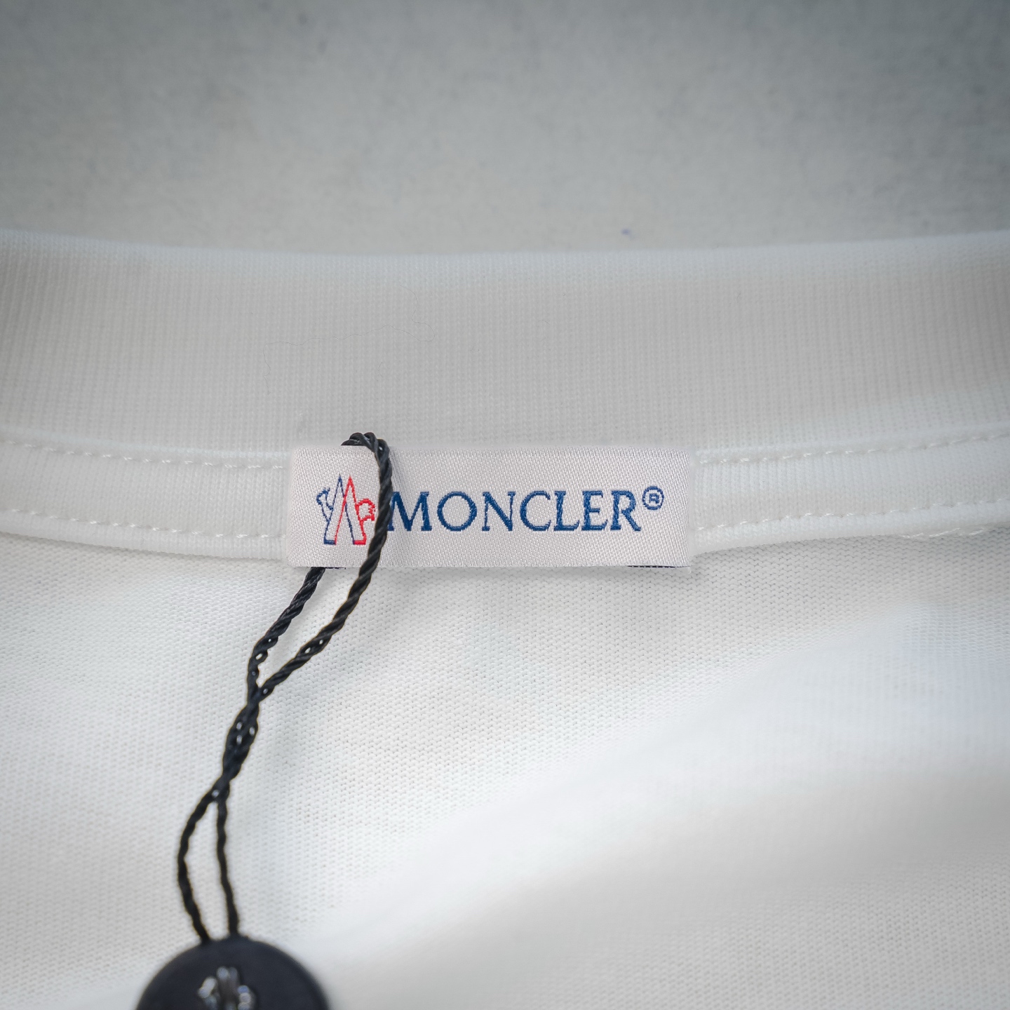 Mon striped embroidered badge t-shirt