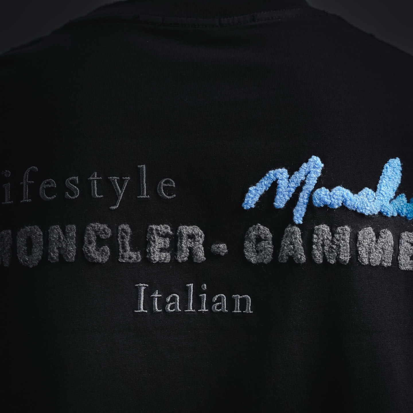 Mon gradient embroidered t-shirt