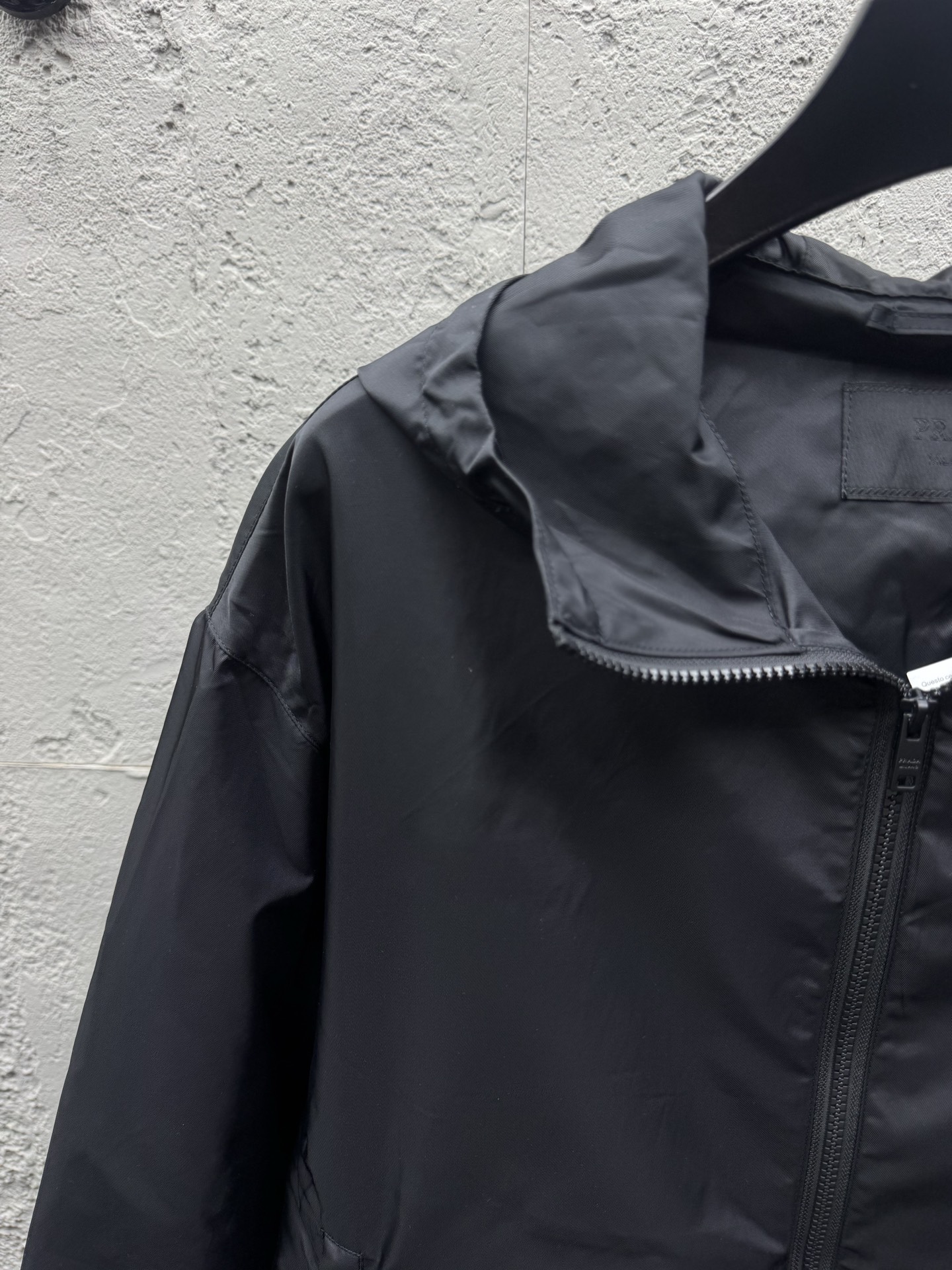 Pra logo badge hooded jacket