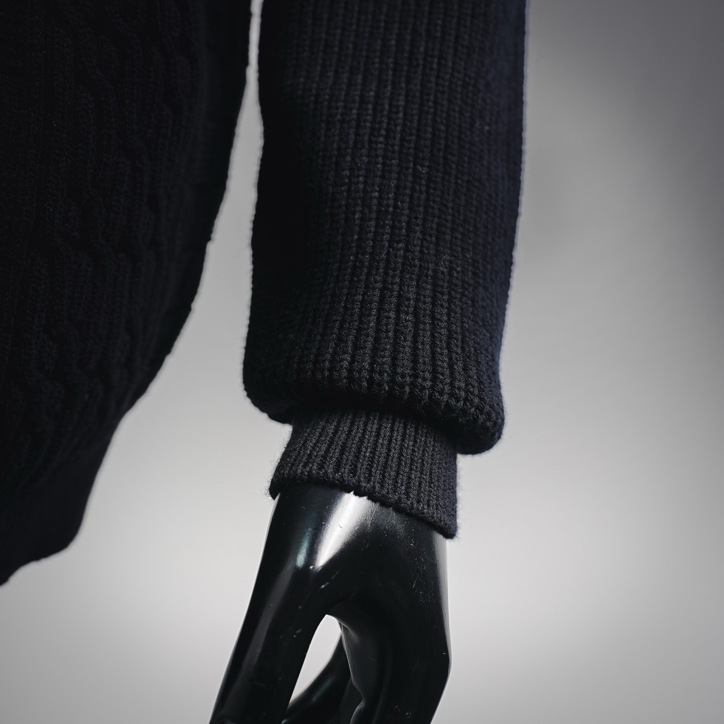 Louis quarter-zip stand-collar sweater