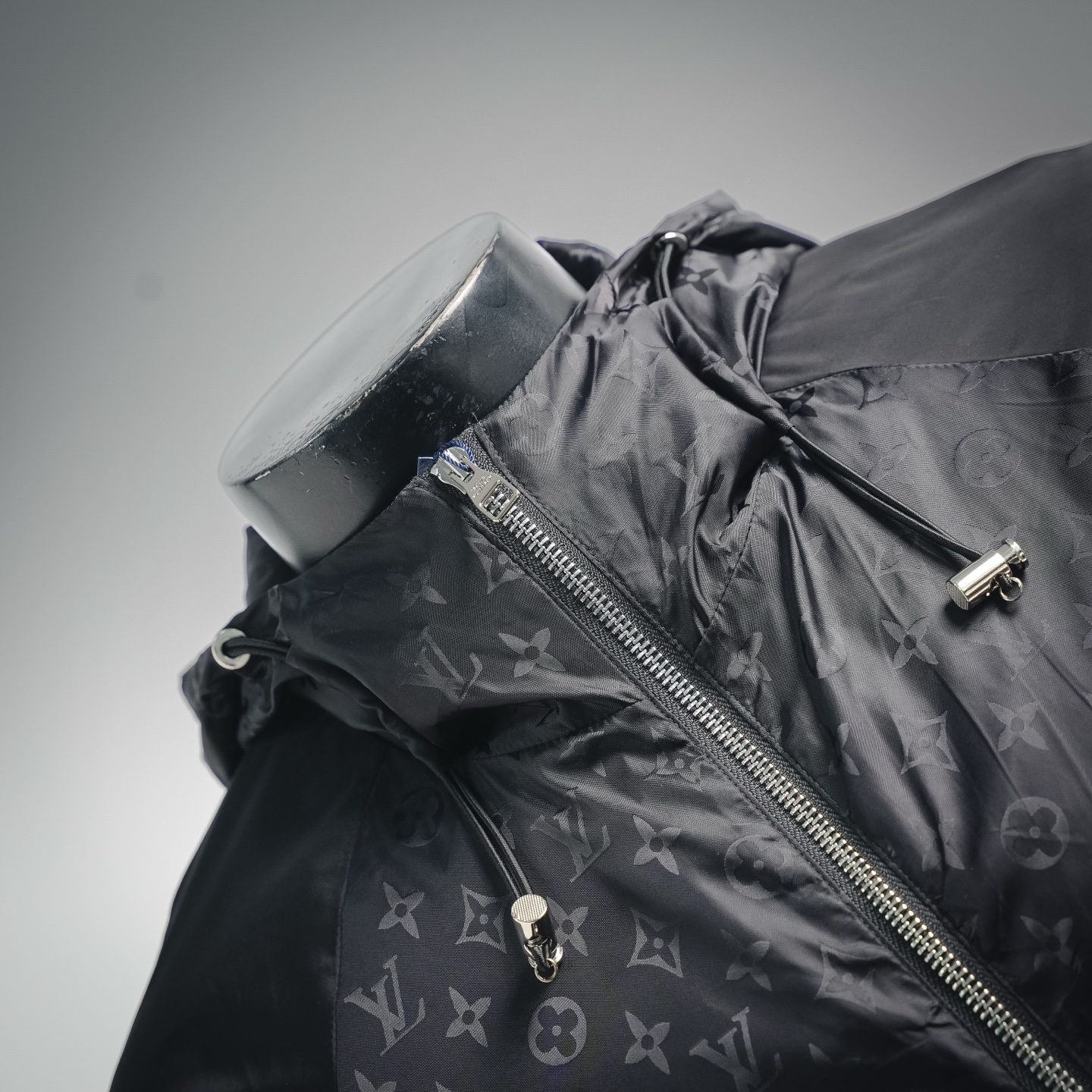 Louis splicing hooded jacket