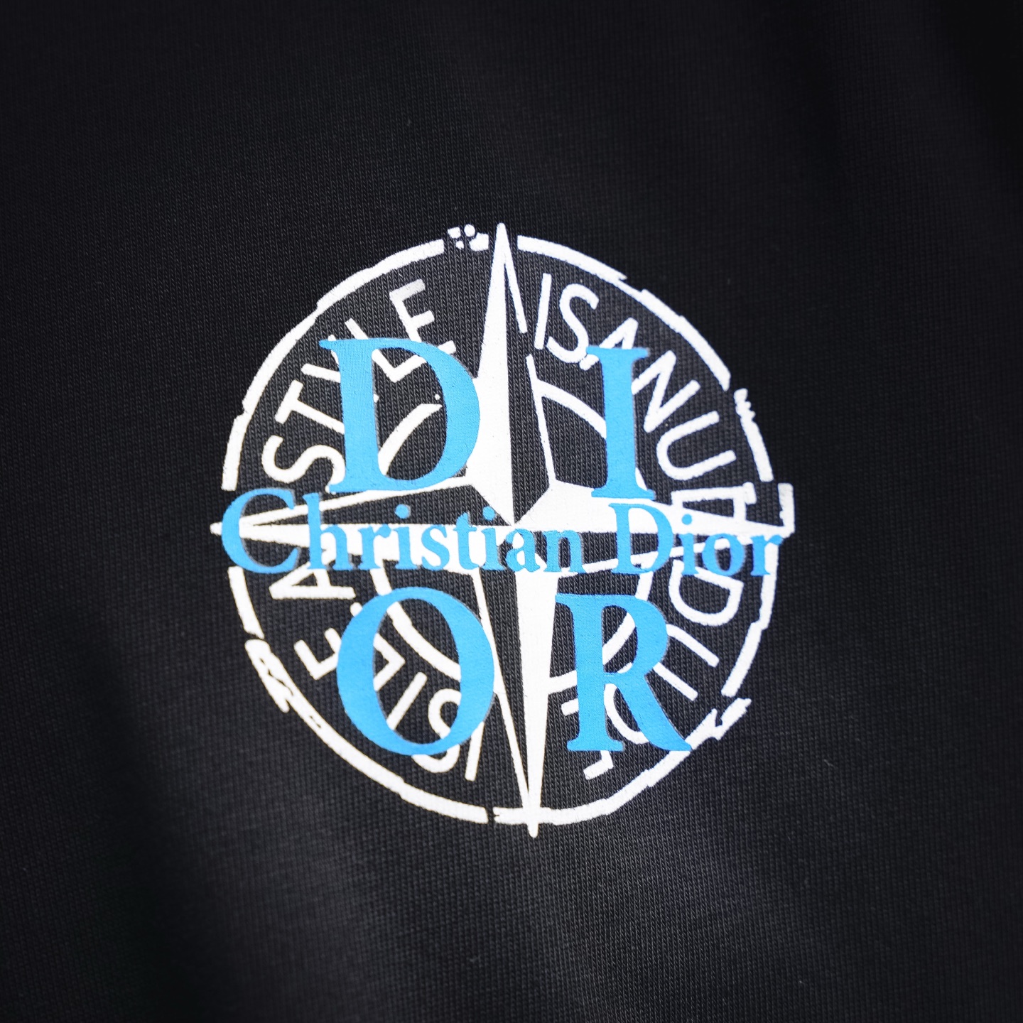 CD printed washed t-shirt