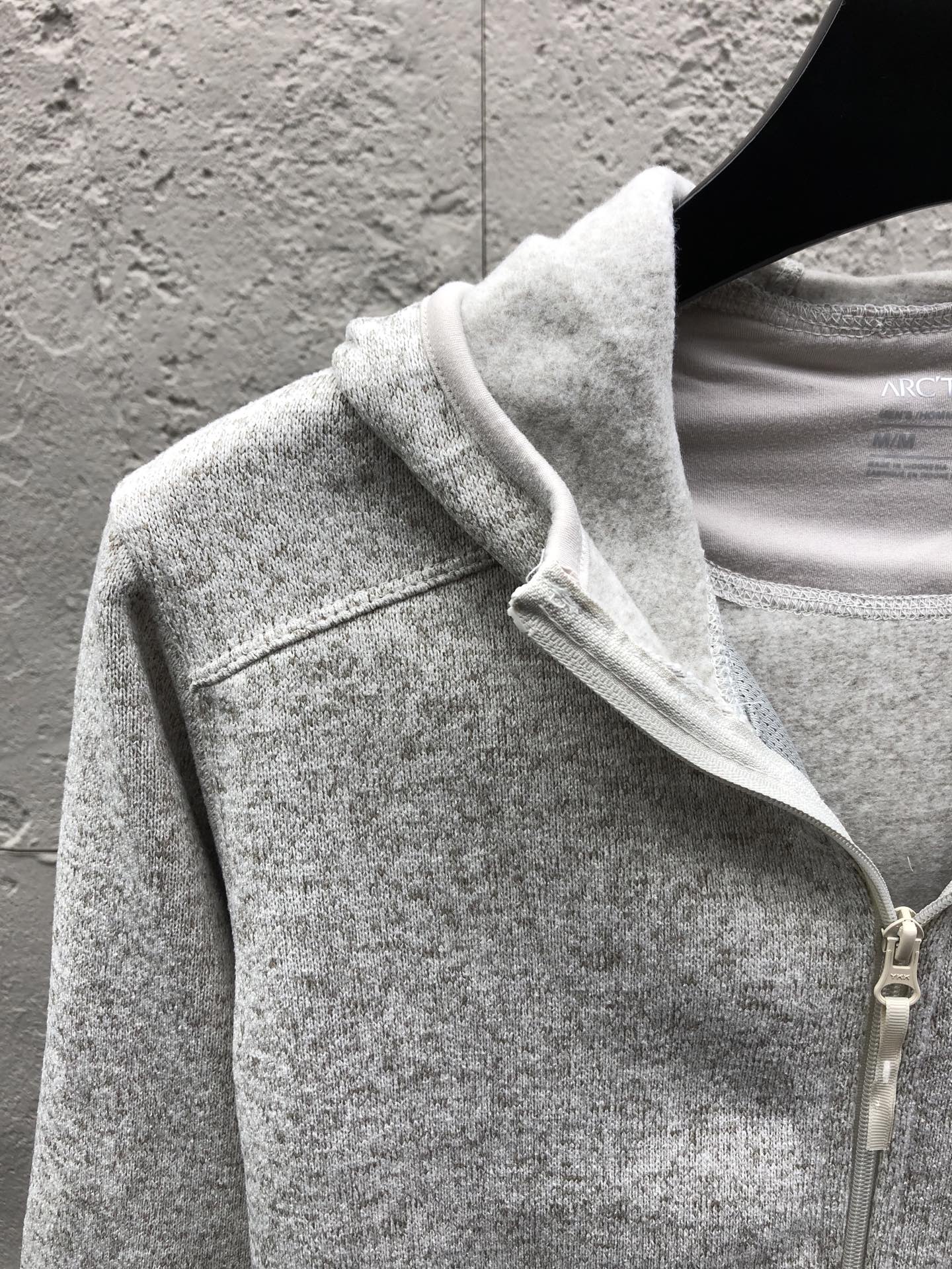 Arcter hooded knit coat