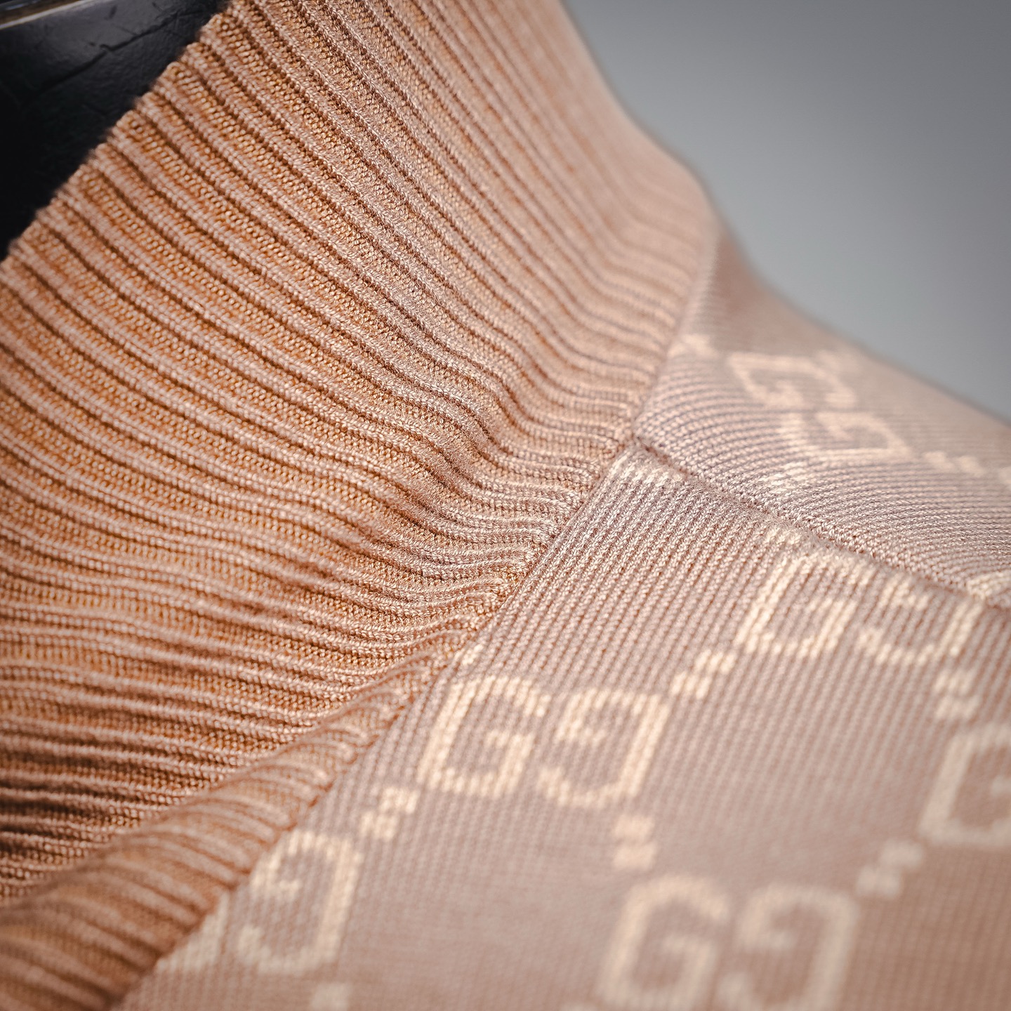 Guc all-over jacquard knit jacket