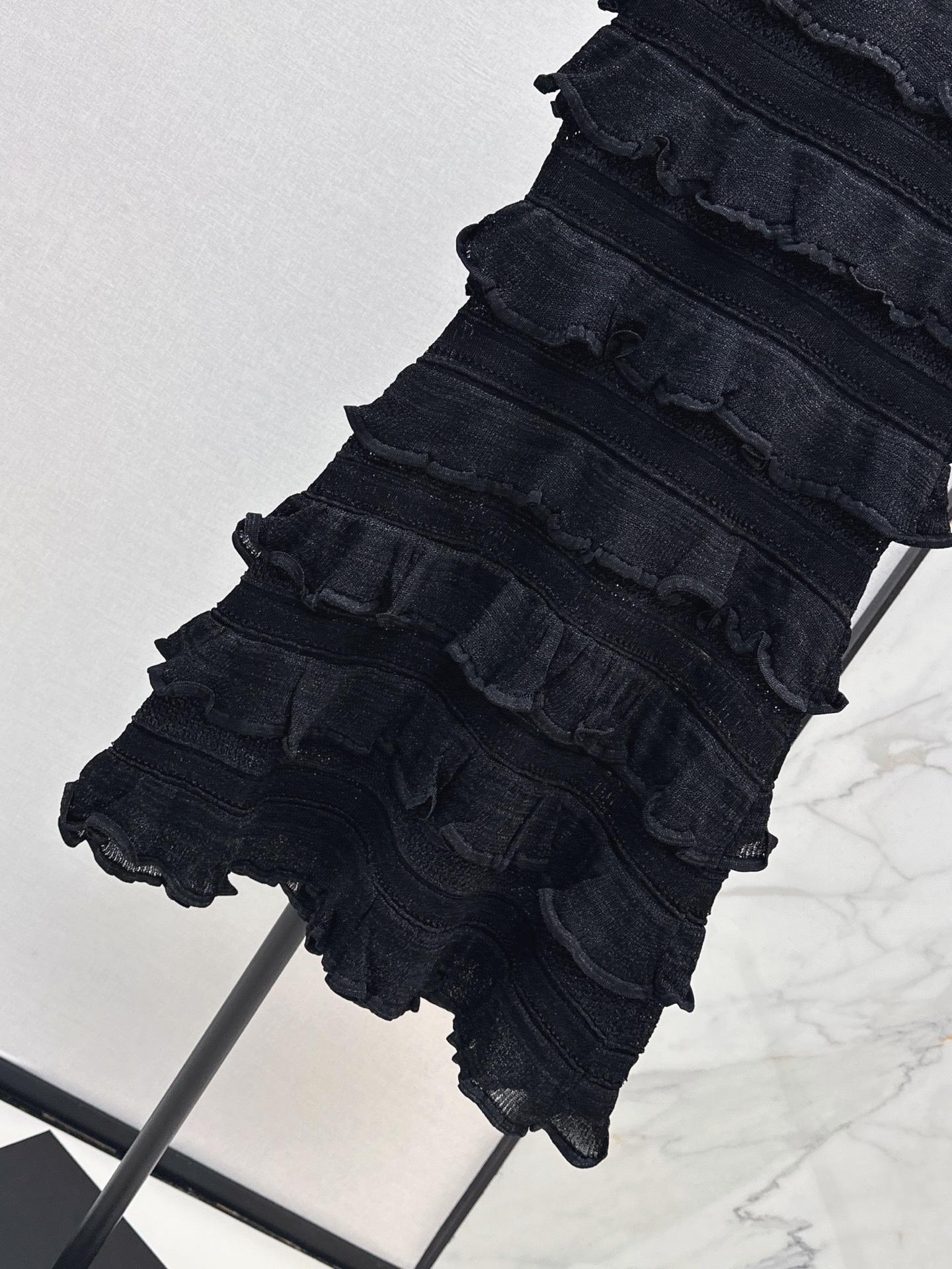 Chol 26fw layered knit dress
