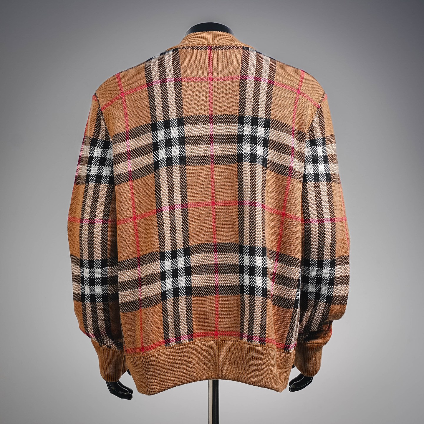 Bur check bomber jacket