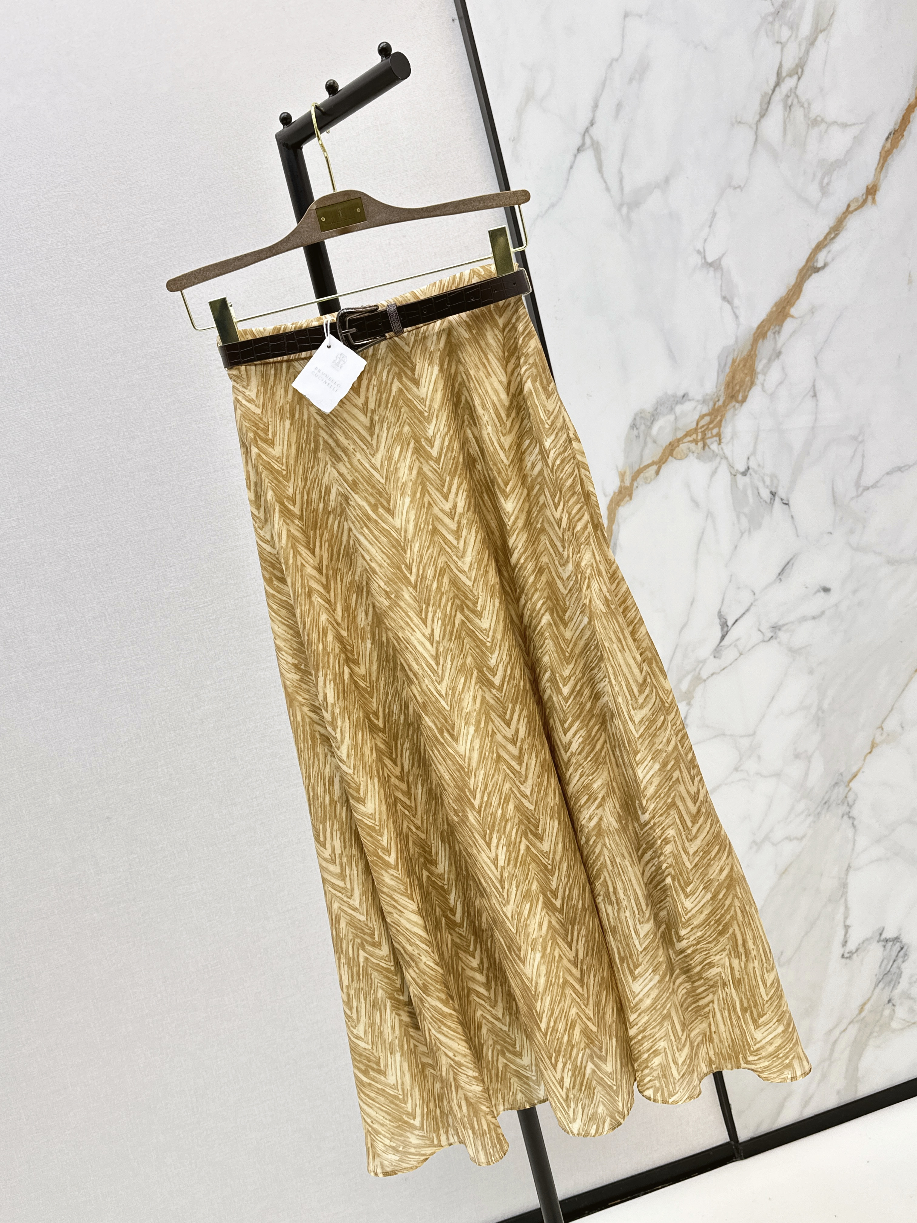 Brun 26ss print skirt