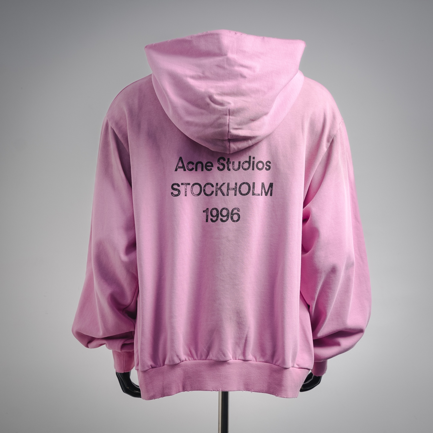 Acne washed letter hoodie