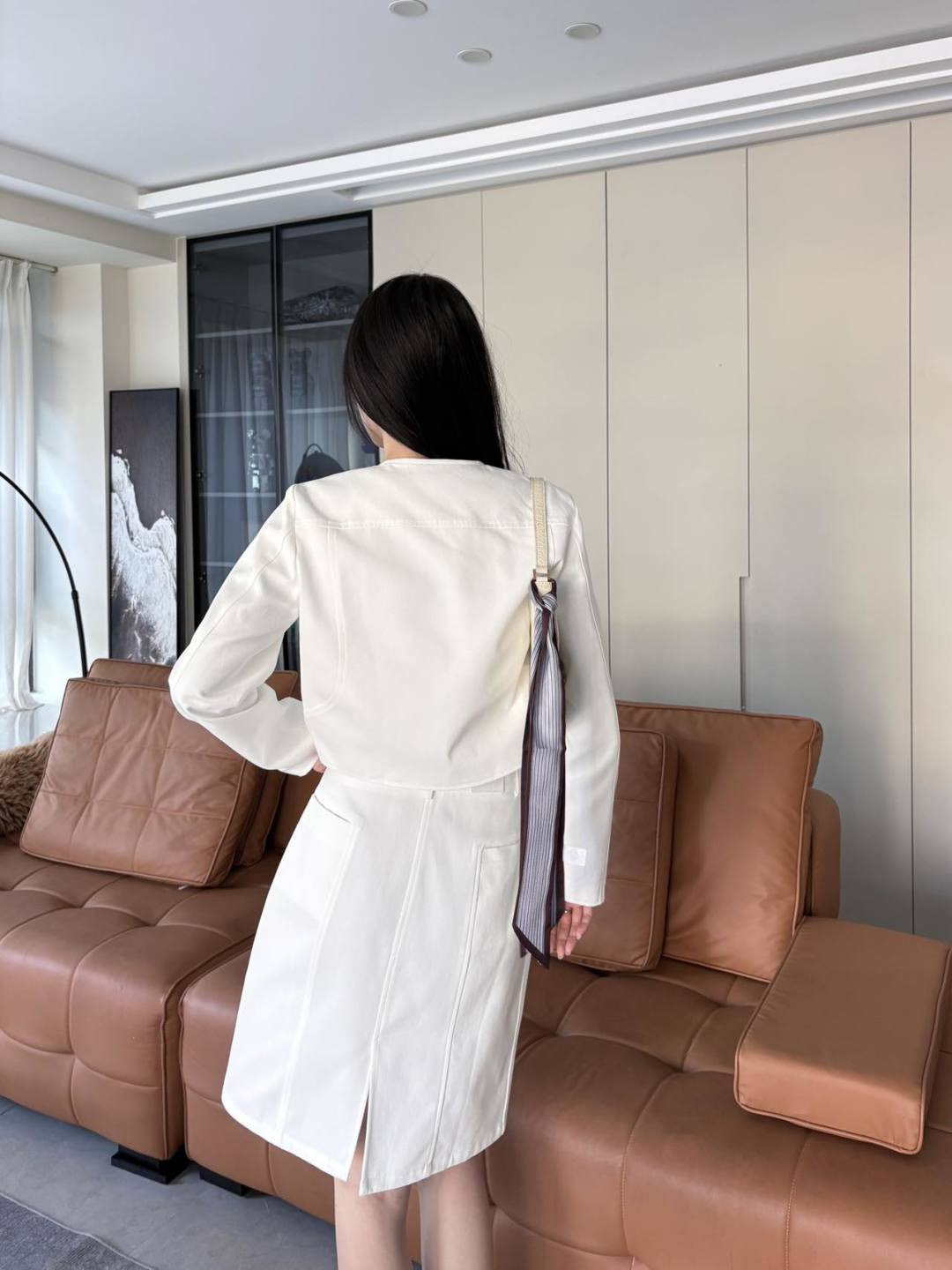 Her 26ss zip-up skirt