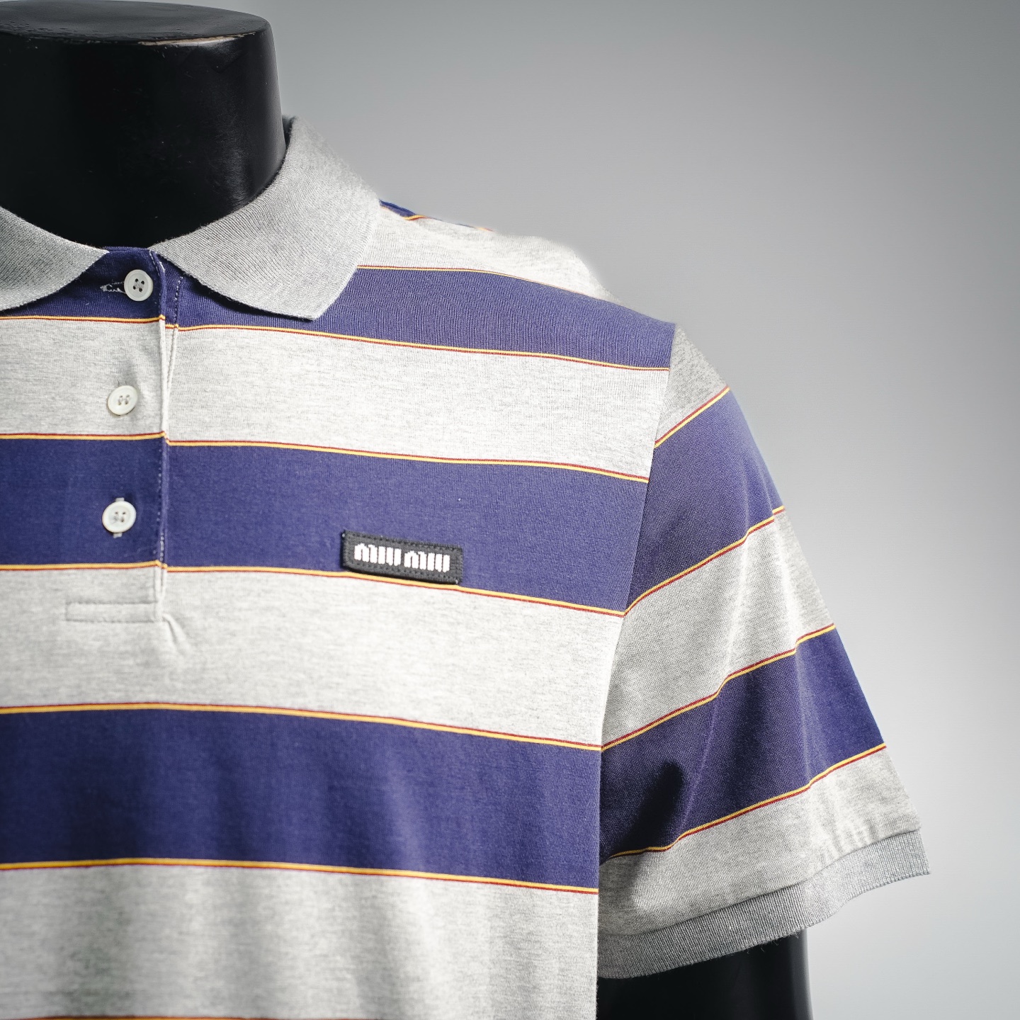 Miu striped Polo