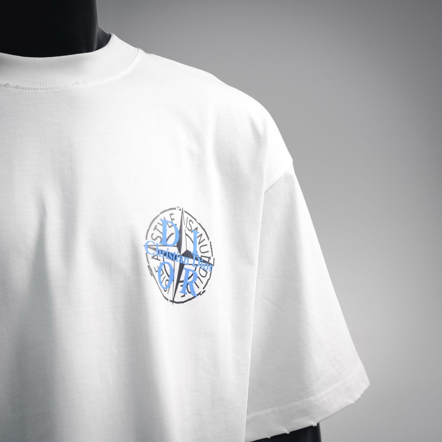 CD printed washed t-shirt